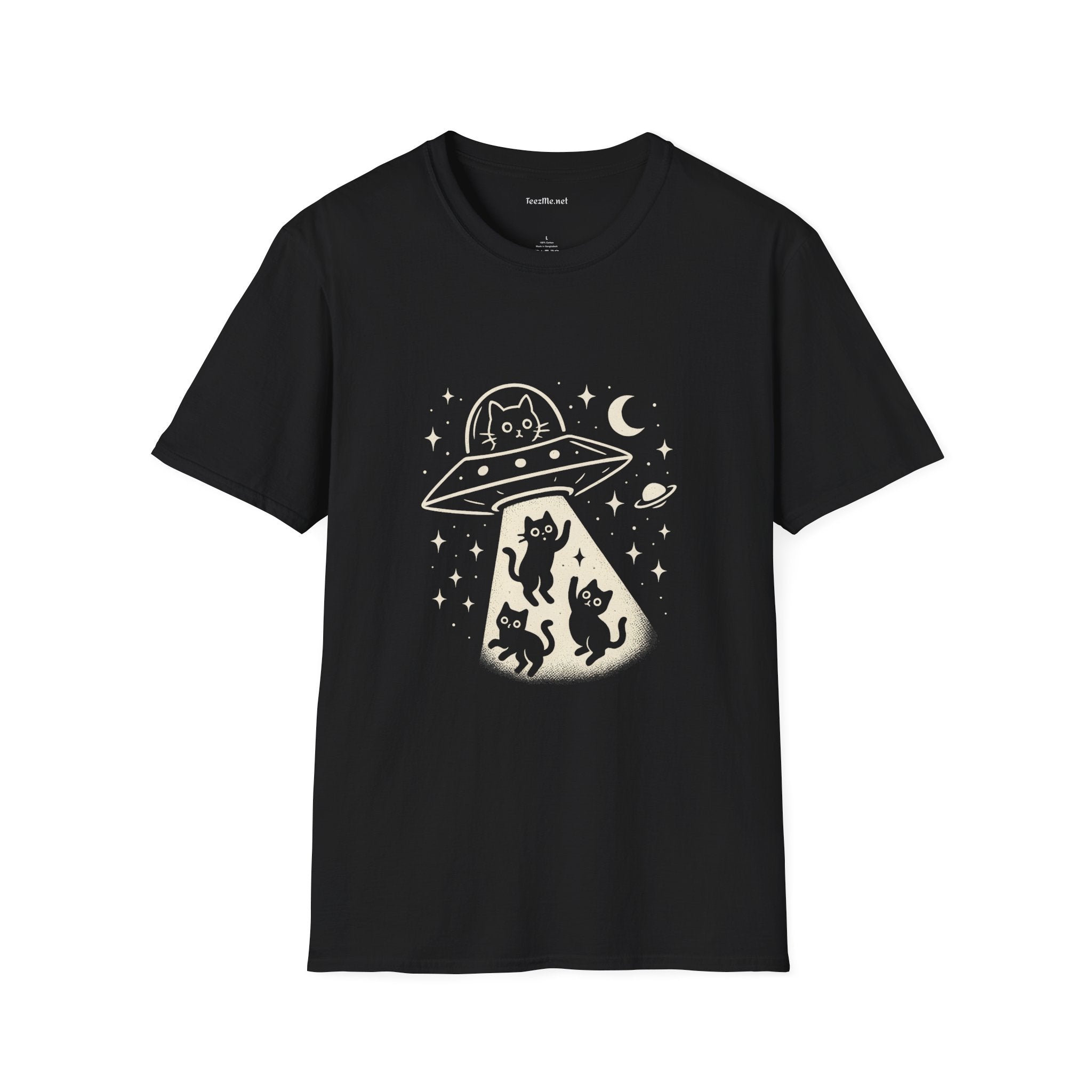 UFO Cats Unisex Softstyle T-Shirt 100% Cotton Graphic