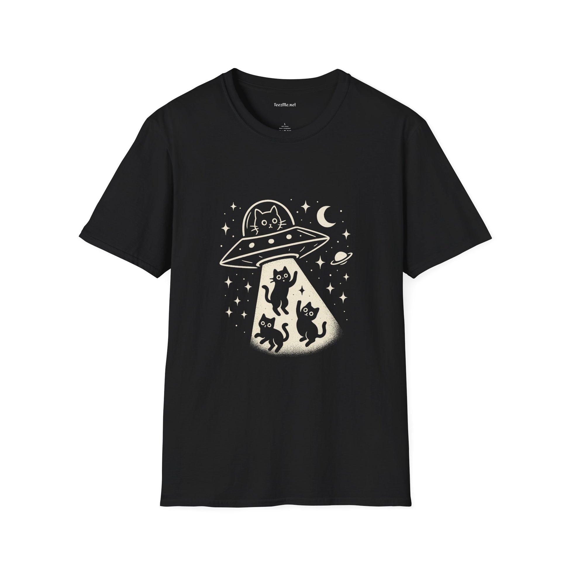 UFO Cats Unisex Softstyle T-Shirt 100% Cotton Graphic