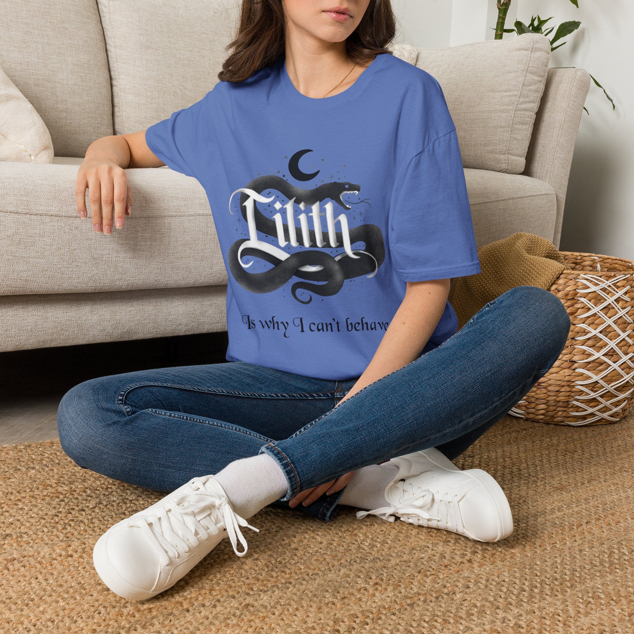 Lilith Is Why I Can't Behave Unisex Softstyle T-Shirt 100% Cotton Graphic