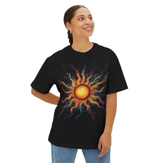 Trippy Sun BOHO - Unisex Oversized Tee