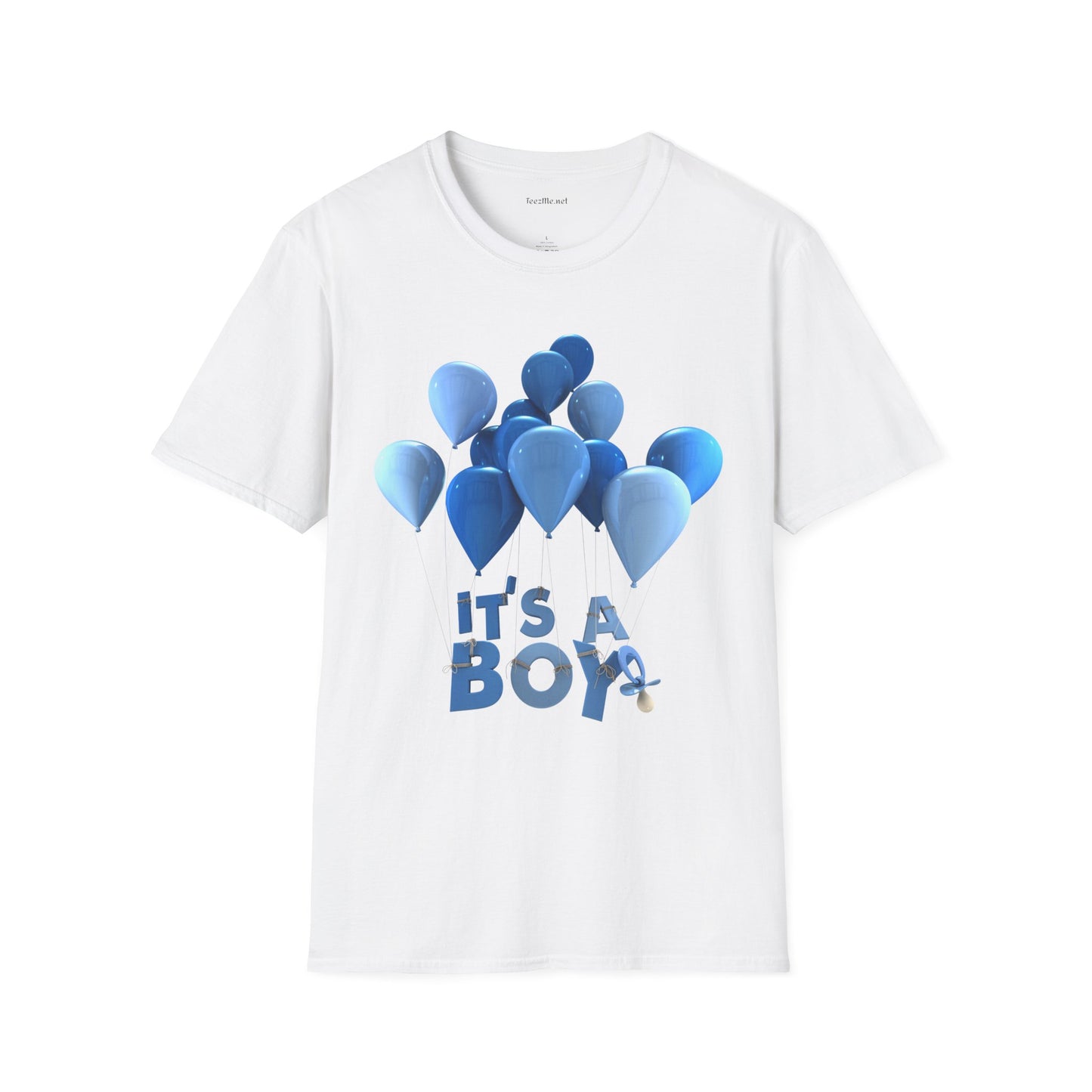 Gender Reveal BOY Unisex Softstyle T-Shirt 100% Cotton