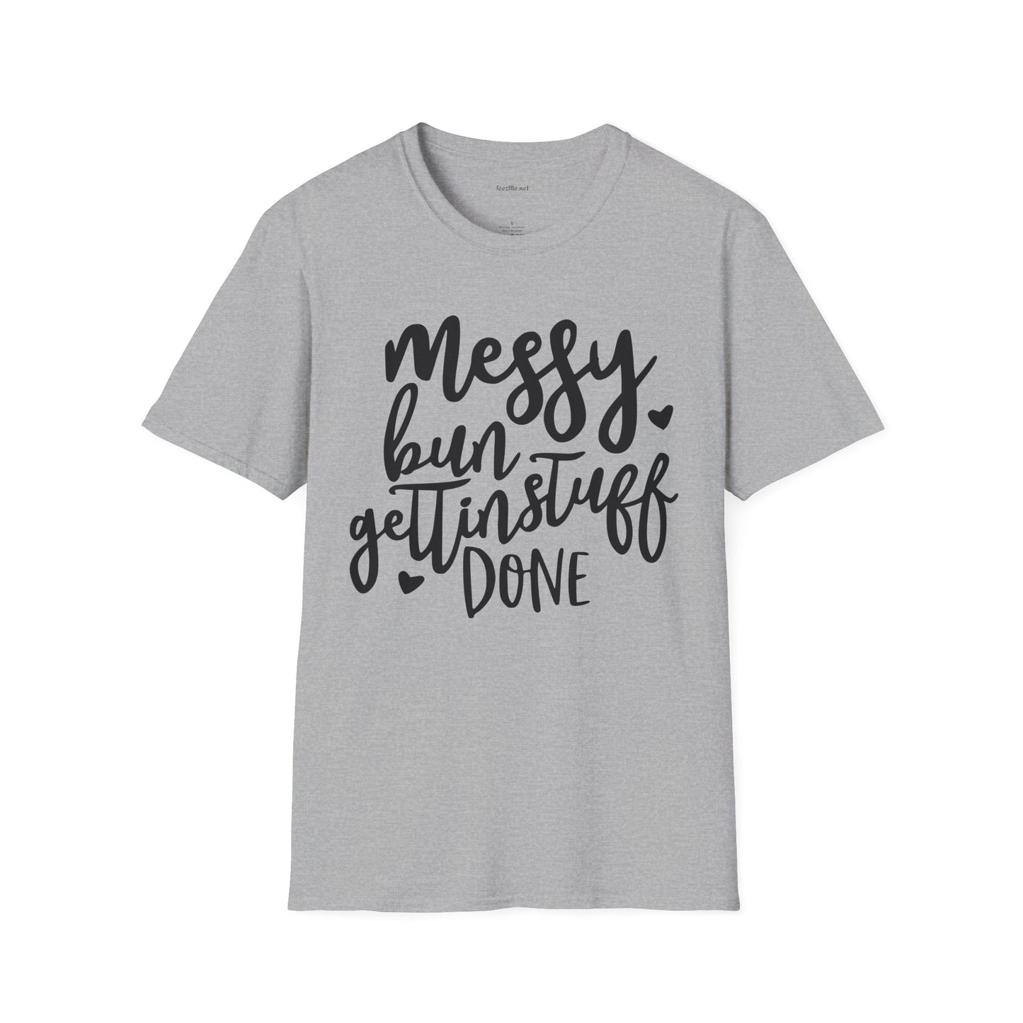 Messy Bun  - Unisex Softstyle T-Shirt 100% Cotton Graphic