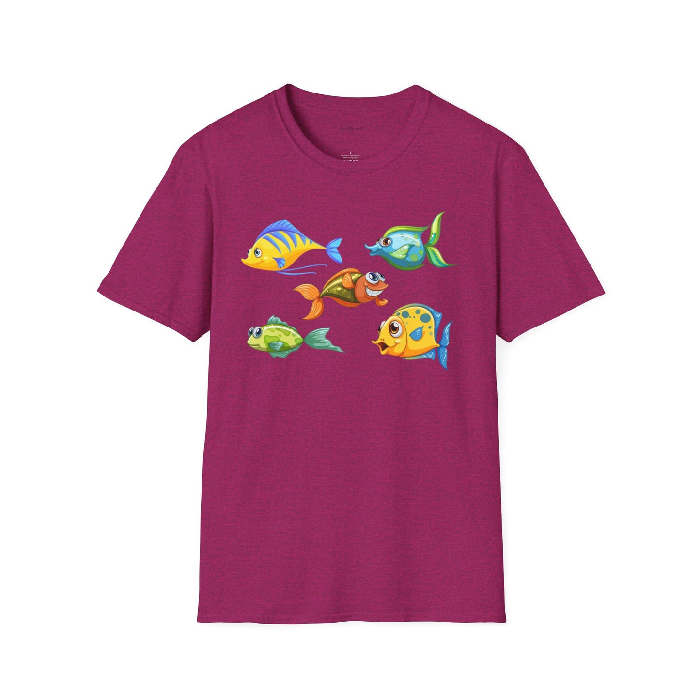 Fish (illustration) - Unisex Softstyle T-Shirt 100% Cotton Graphic