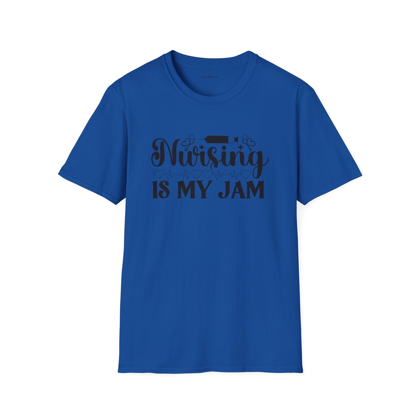 Nursing is my Jam Unisex Softstyle T-Shirt 100% Cotton Graphic