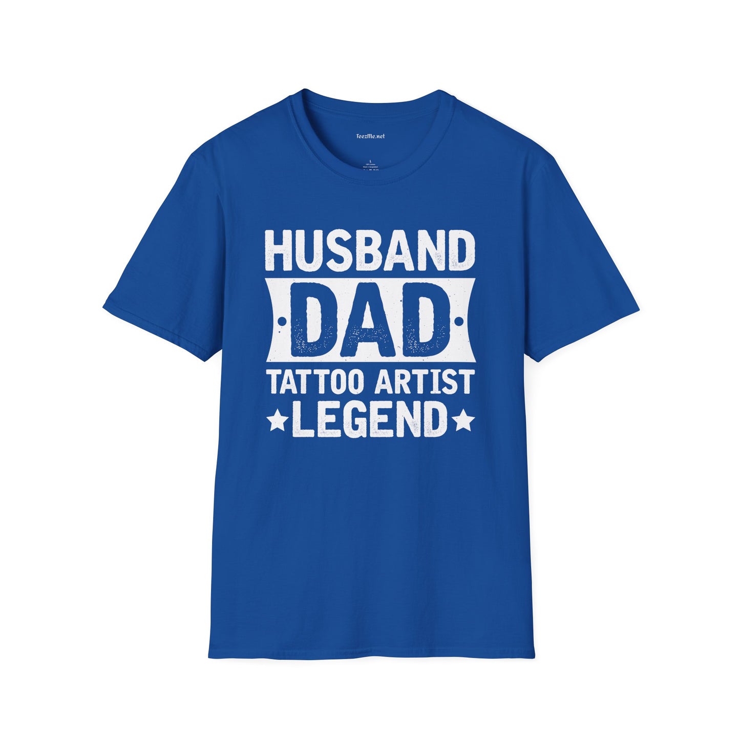Husband DAD Tattoo Artist Unisex Soft Style T-Shirt 100% Cotton Graphic