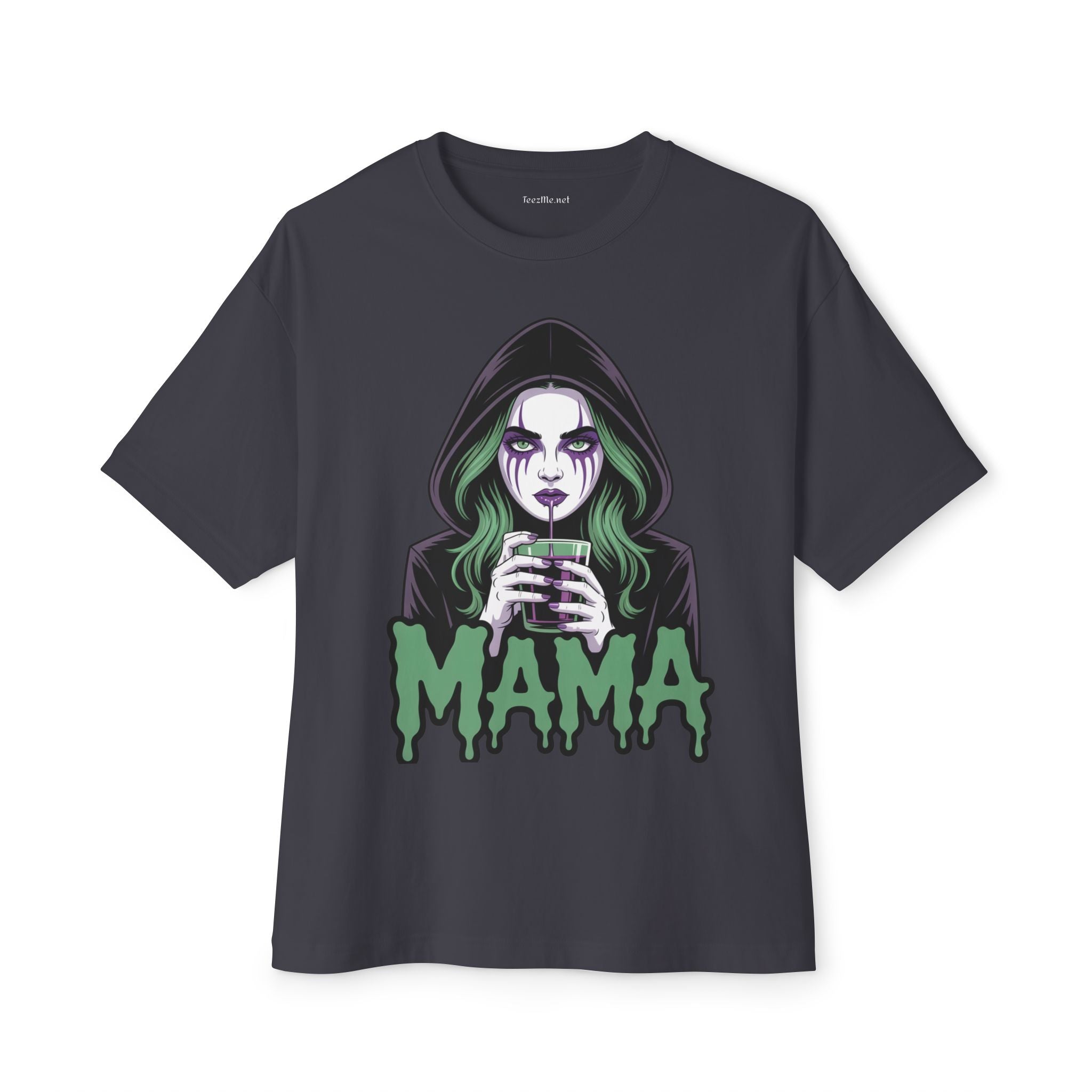 Cute Horror Mama 02 Unisex Oversized Boxy Tee