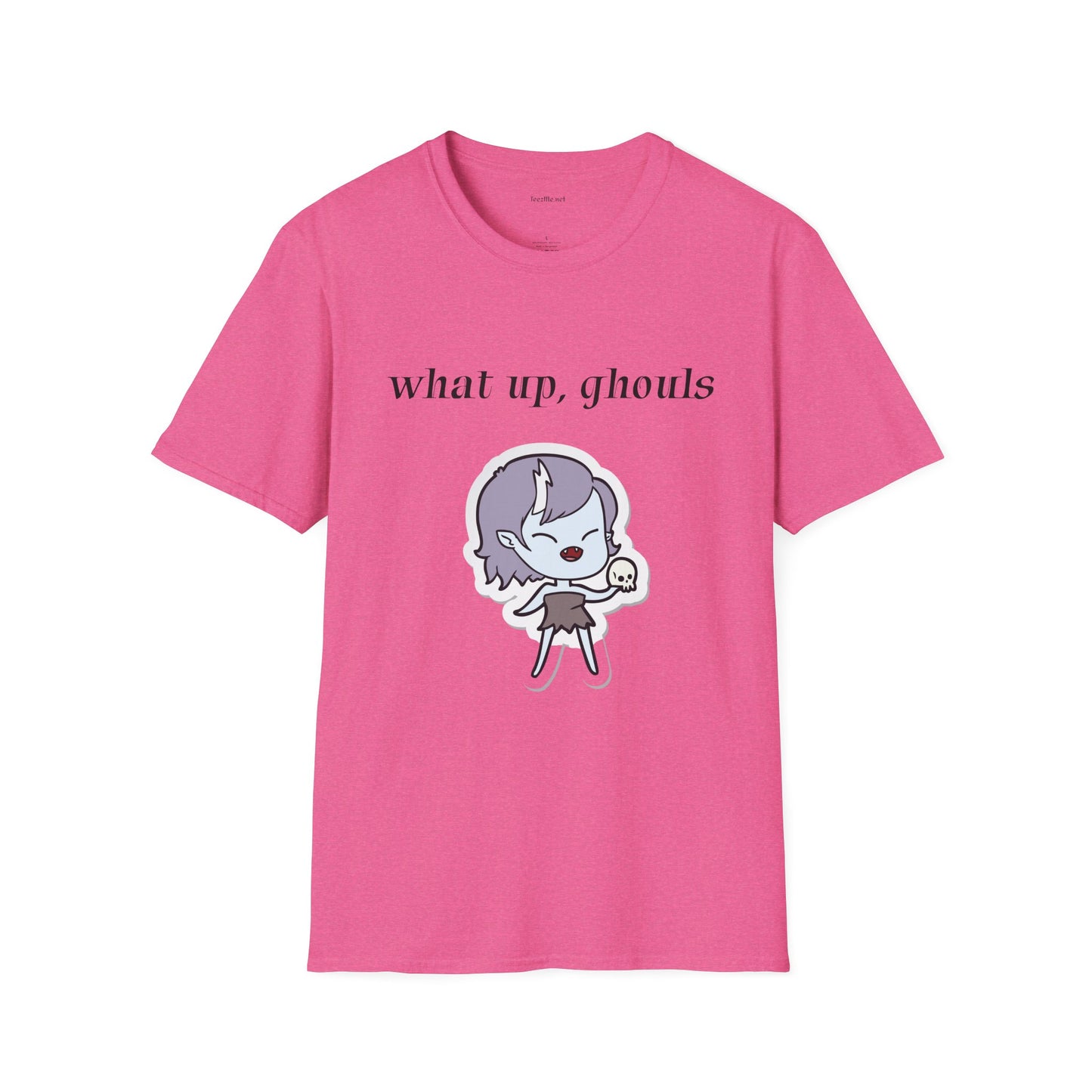 What up, ghouls - Unisex Softstyle T-Shirt 100% Cotton Graphic