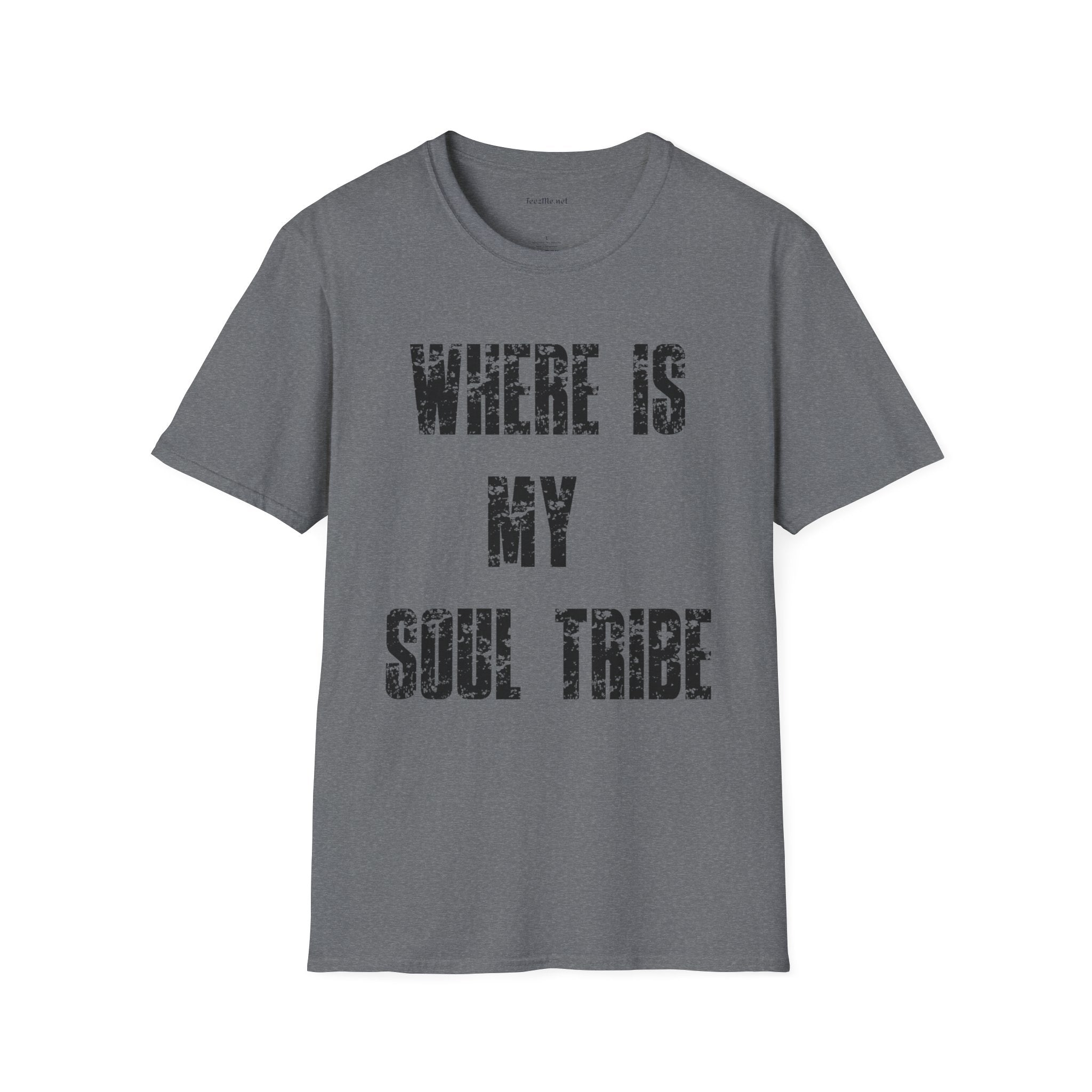 Where Is My Soul Tribe (Grunge) Unisex Soft Style T-Shirt 100% Cotton Graphic