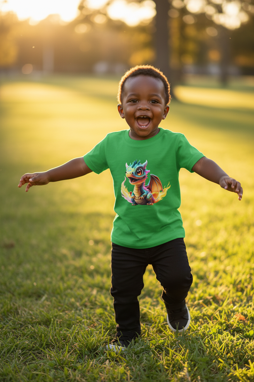 Colorful Dragon - Softstyle Tee Children