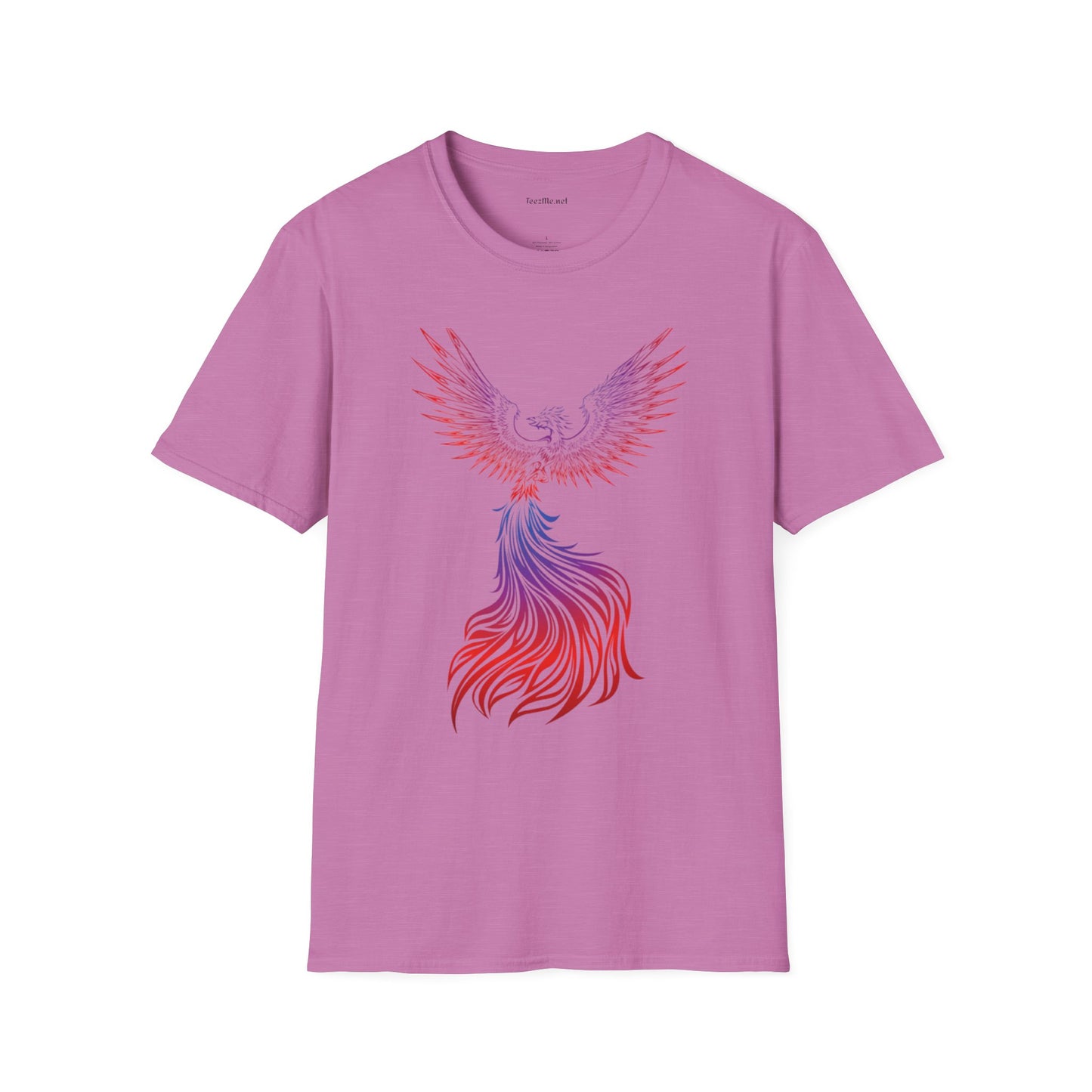 Phoenix rising (image)- Unisex Softstyle T-Shirt 100% Cotton Graphic