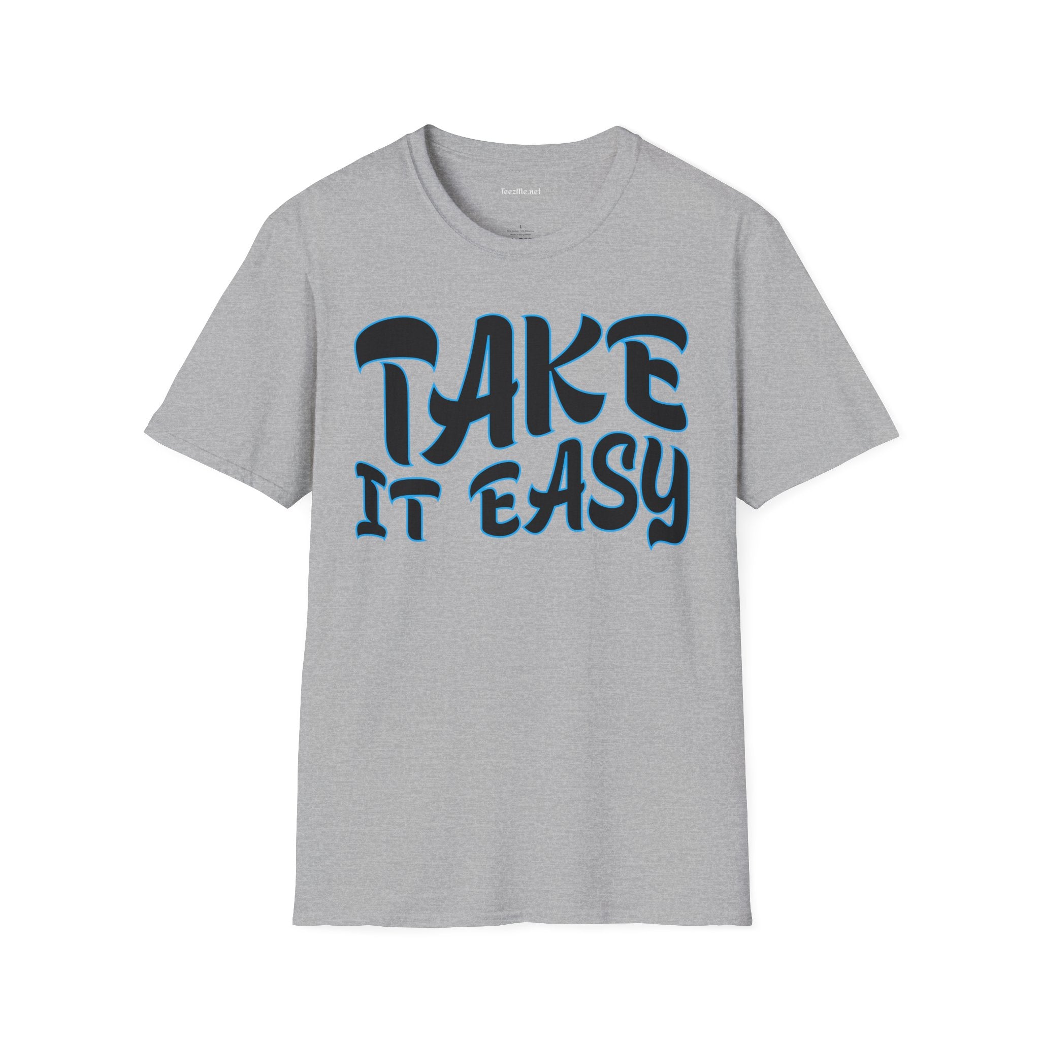 Take It Easy (blue) Unisex Softstyle T-Shirt 100% Cotton