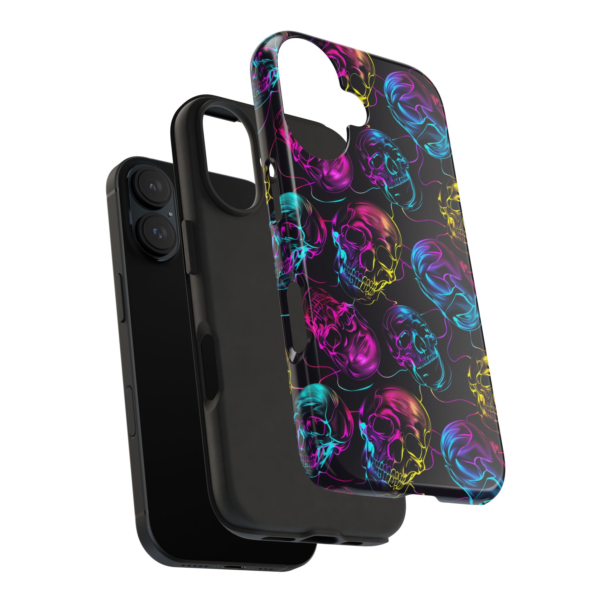 Neon Skull Cell Phone Case Tough Phone Cases