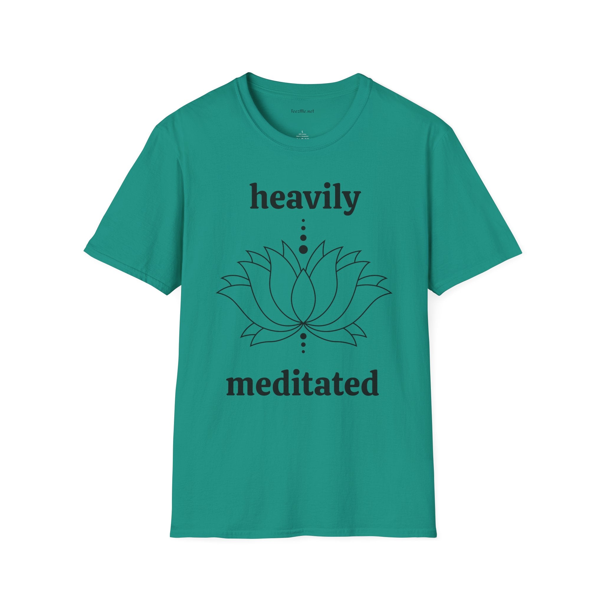 Heavily Meditated - Unisex Softstyle T-Shirt 100% Cotton Graphic