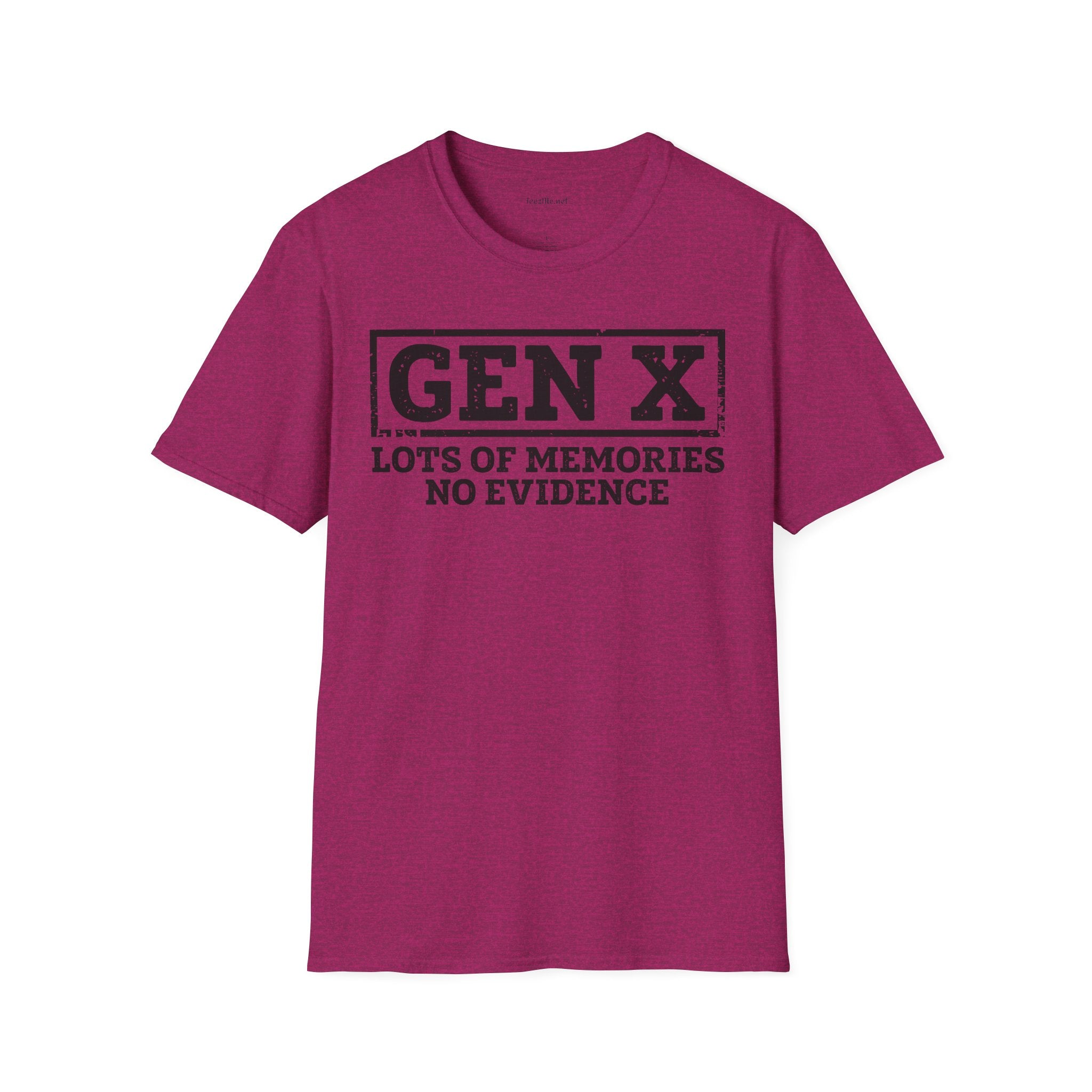 GEN X (No Evidence) Unisex Soft Style T-Shirt 100% Cotton Graphic