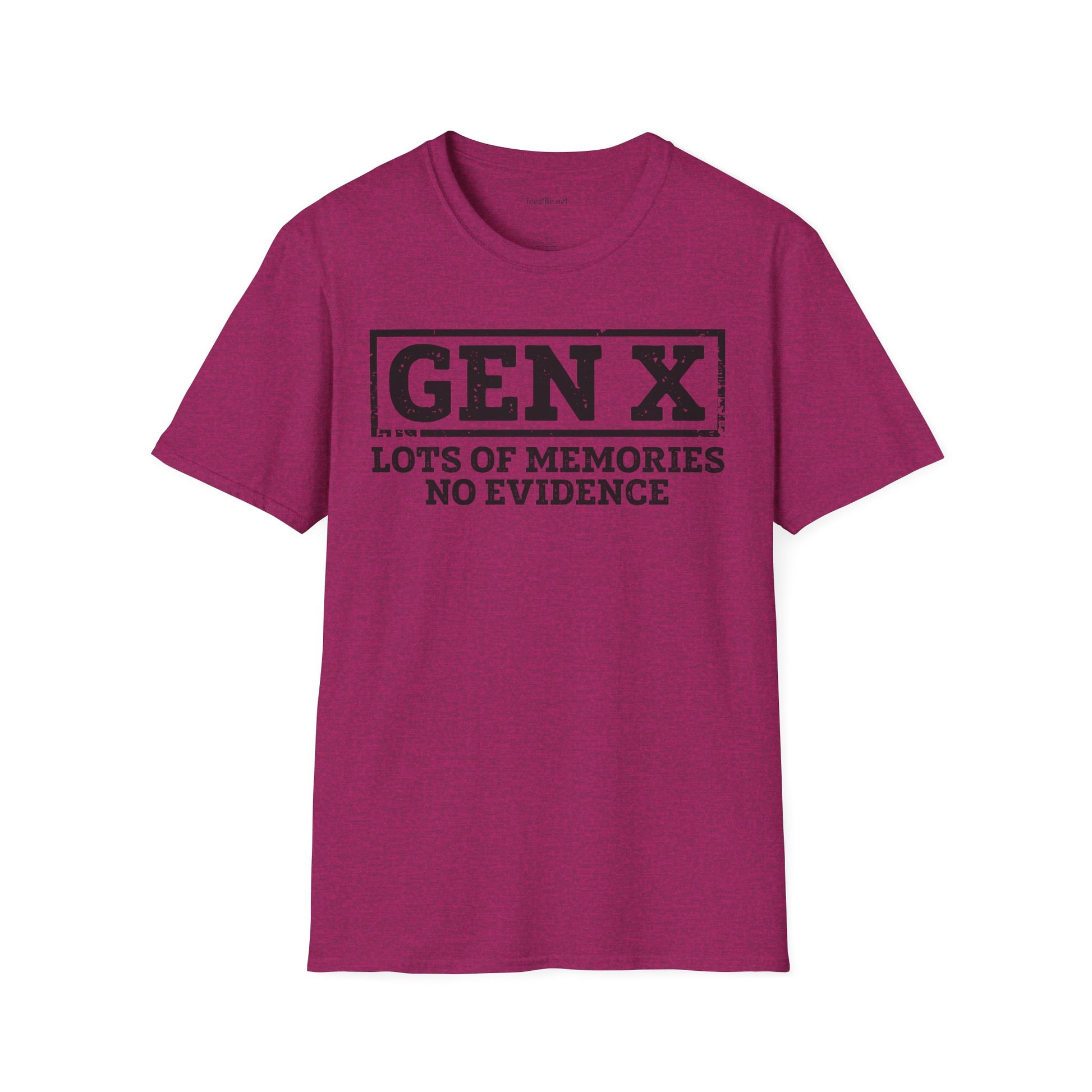 GEN X (No Evidence) Unisex Soft Style T-Shirt 100% Cotton Graphic