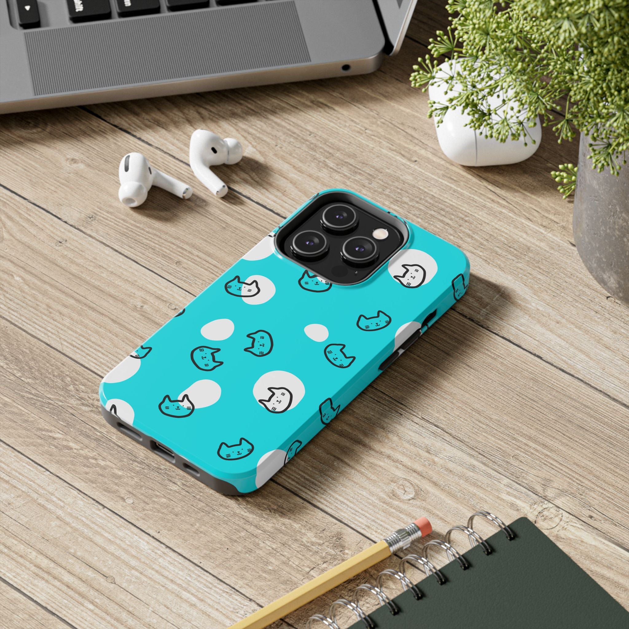 Cute Cat Pattern Cell Phone Case Tough Phone Cases