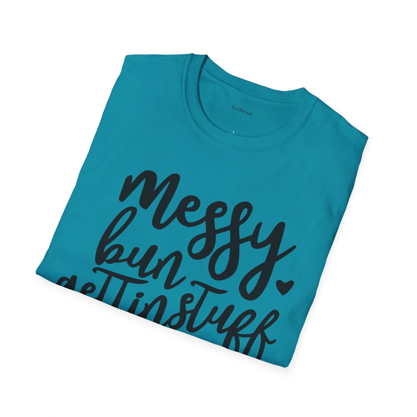Messy Bun  - Unisex Softstyle T-Shirt 100% Cotton Graphic