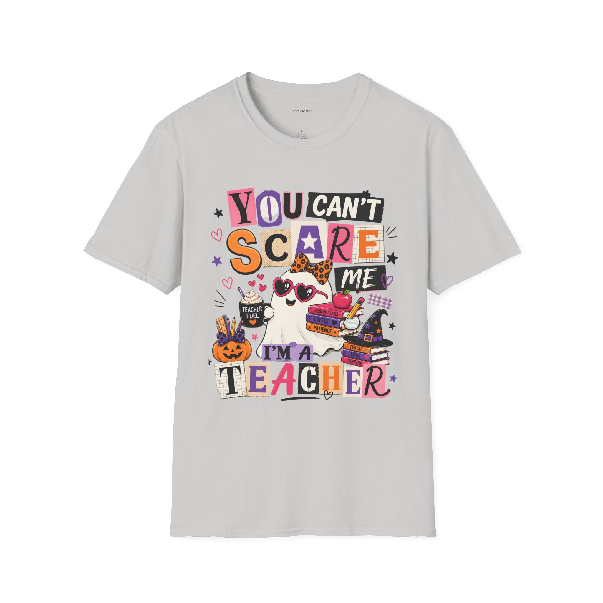 Teacher Halloween T-Shirt - "You Can't Scare Me, I'm a Teacher" Tee