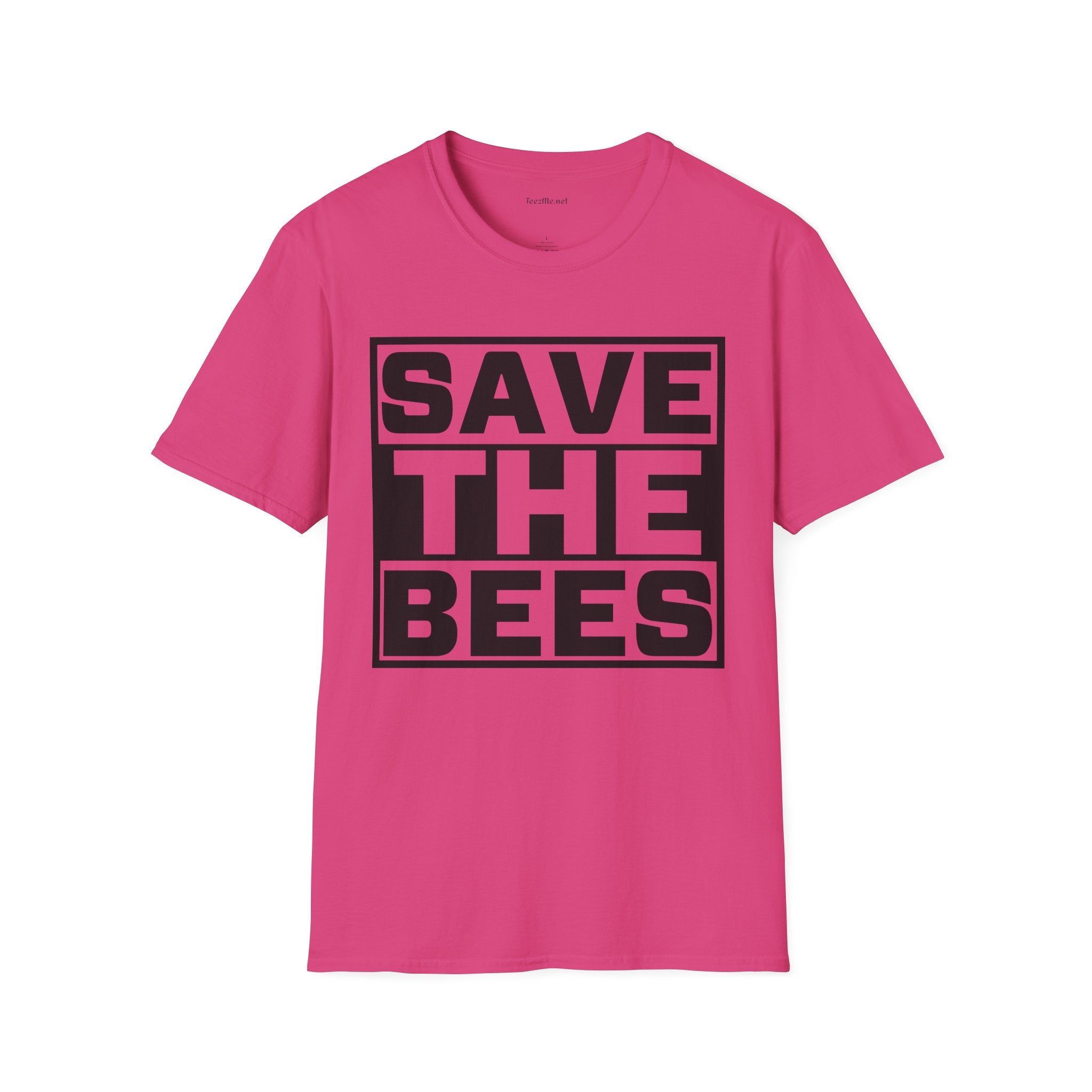 Save The Bees 02 Unisex Soft Style T-Shirt 100% Cotton Graphic