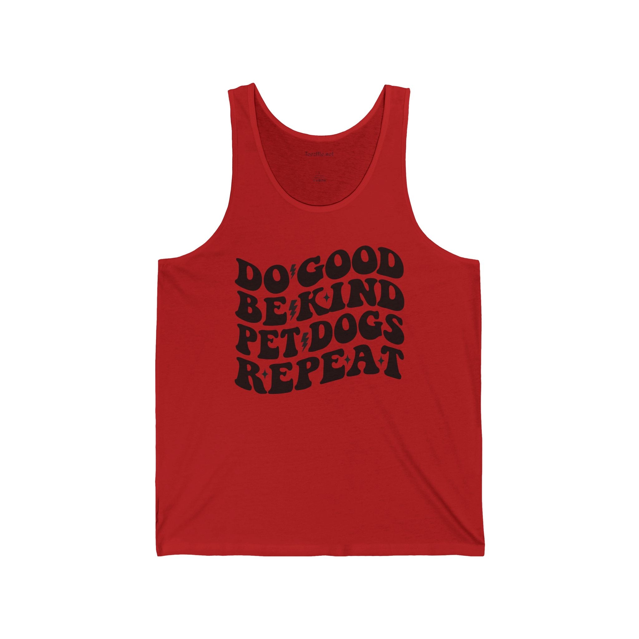 Do Good Be Kind Pet Dogs Repeat Hero Unisex Jersey Tank