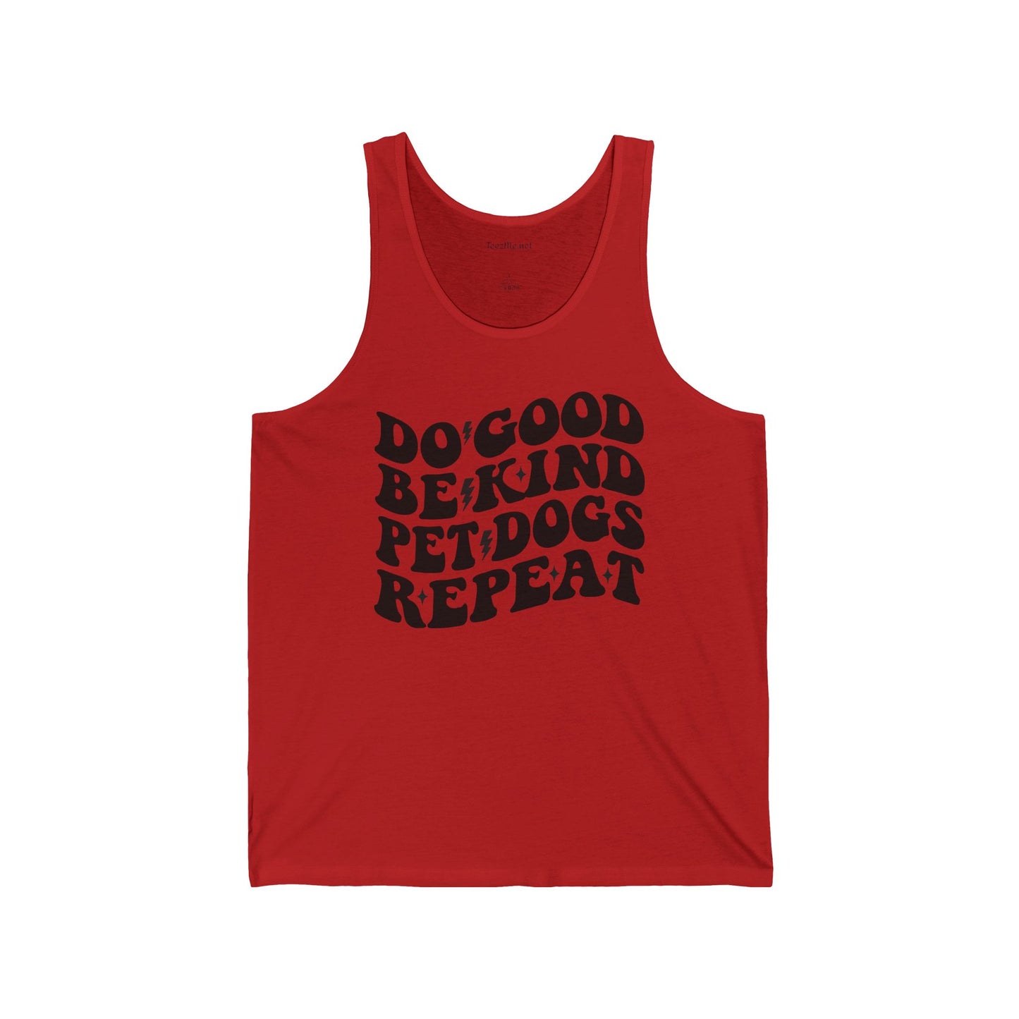 Do Good Be Kind Pet Dogs Repeat Hero Unisex Jersey Tank