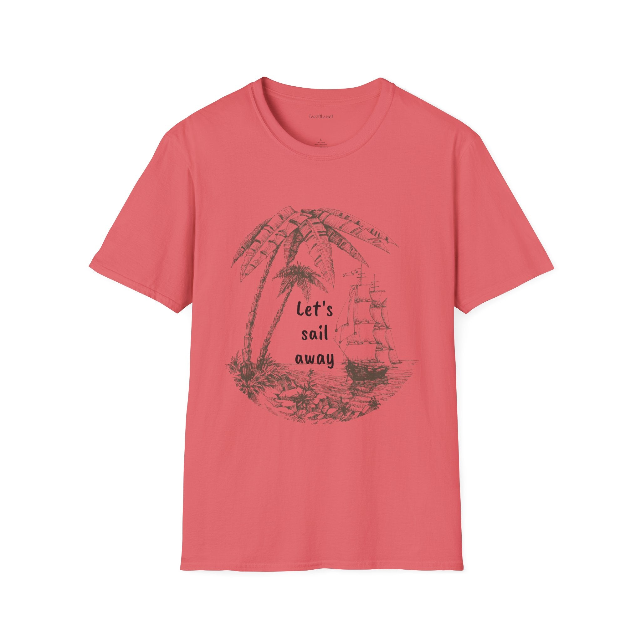 Let's sail away - Unisex Softstyle T-Shirt 100% Cotton Graphic