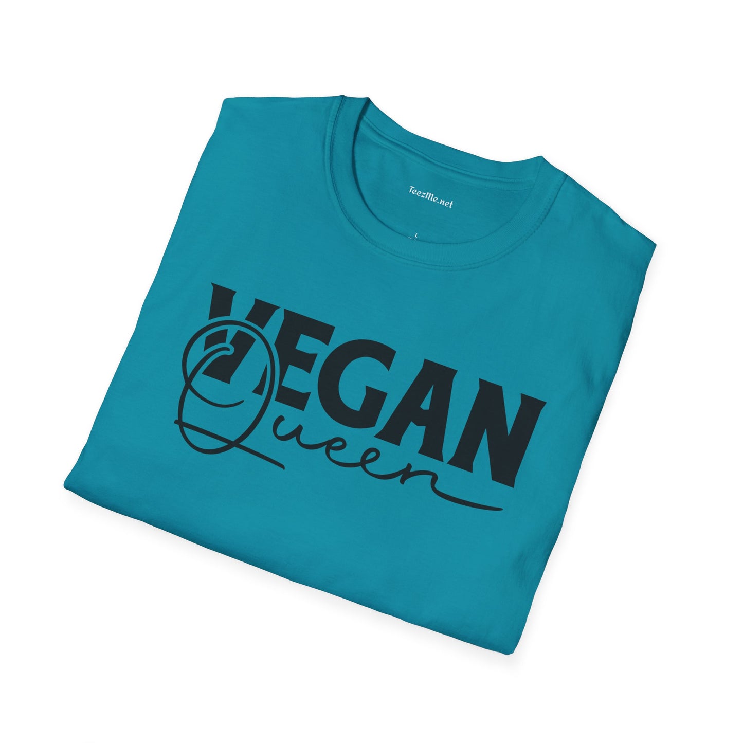 Vegan Queen Unisex Softstyle T-Shirt 100% Cotton Graphic