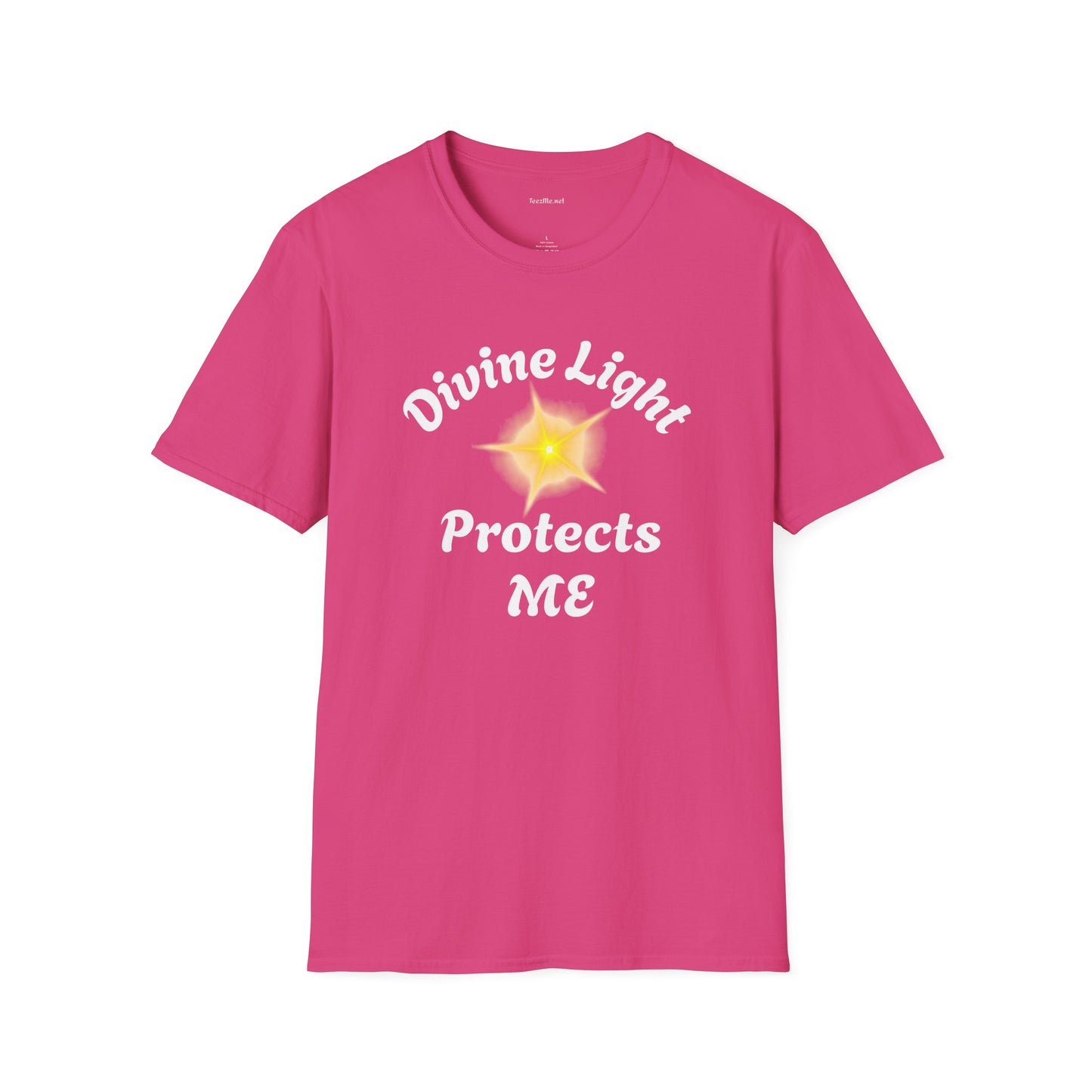 Divine Light Protects ME - Unisex Softstyle T-Shirt 100% Cotton Graphic
