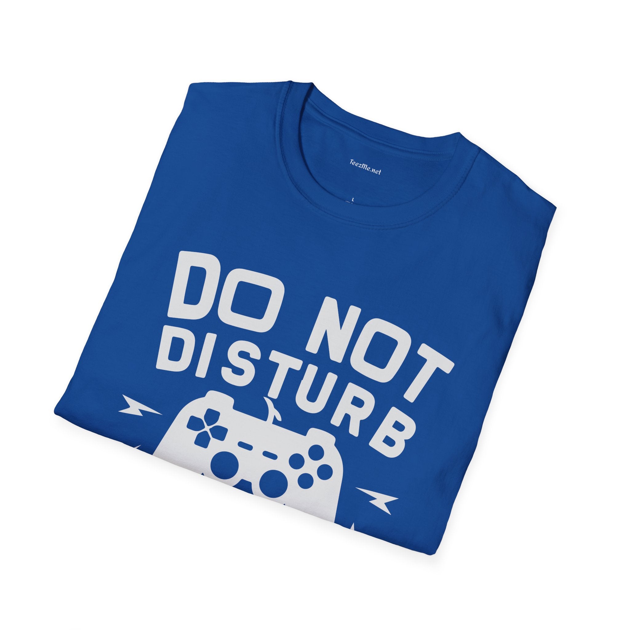 Do Not Disturb I'm Gaming Unisex Softstyle T-Shirt 100% Cotton Graphic