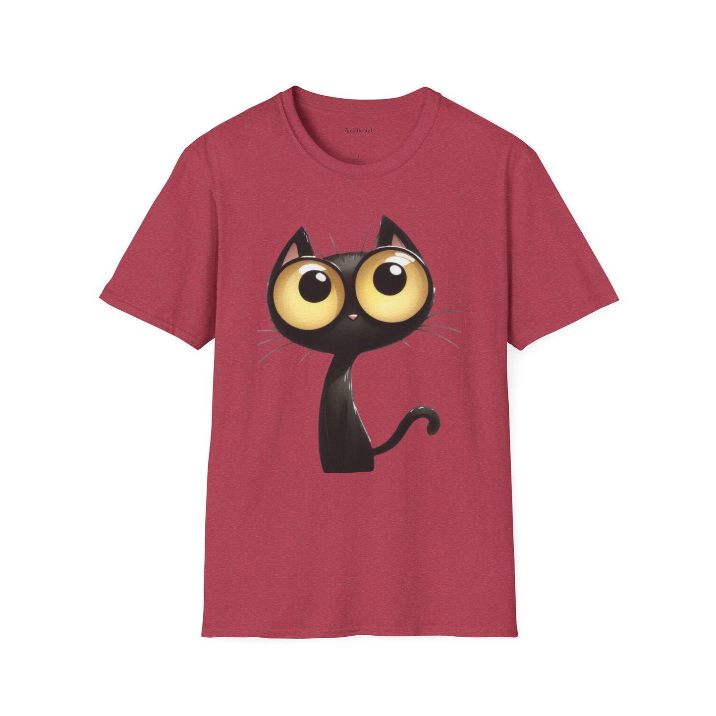 Crazy Cat 2 Unisex SoftStyle T-Shirt 100% Cotton Graphic