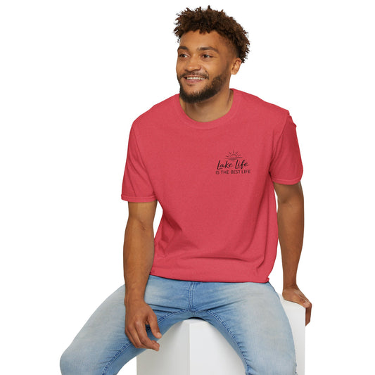 Lake Life Best Life  - Unisex Softstyle T-Shirt 100% Cotton Graphic
