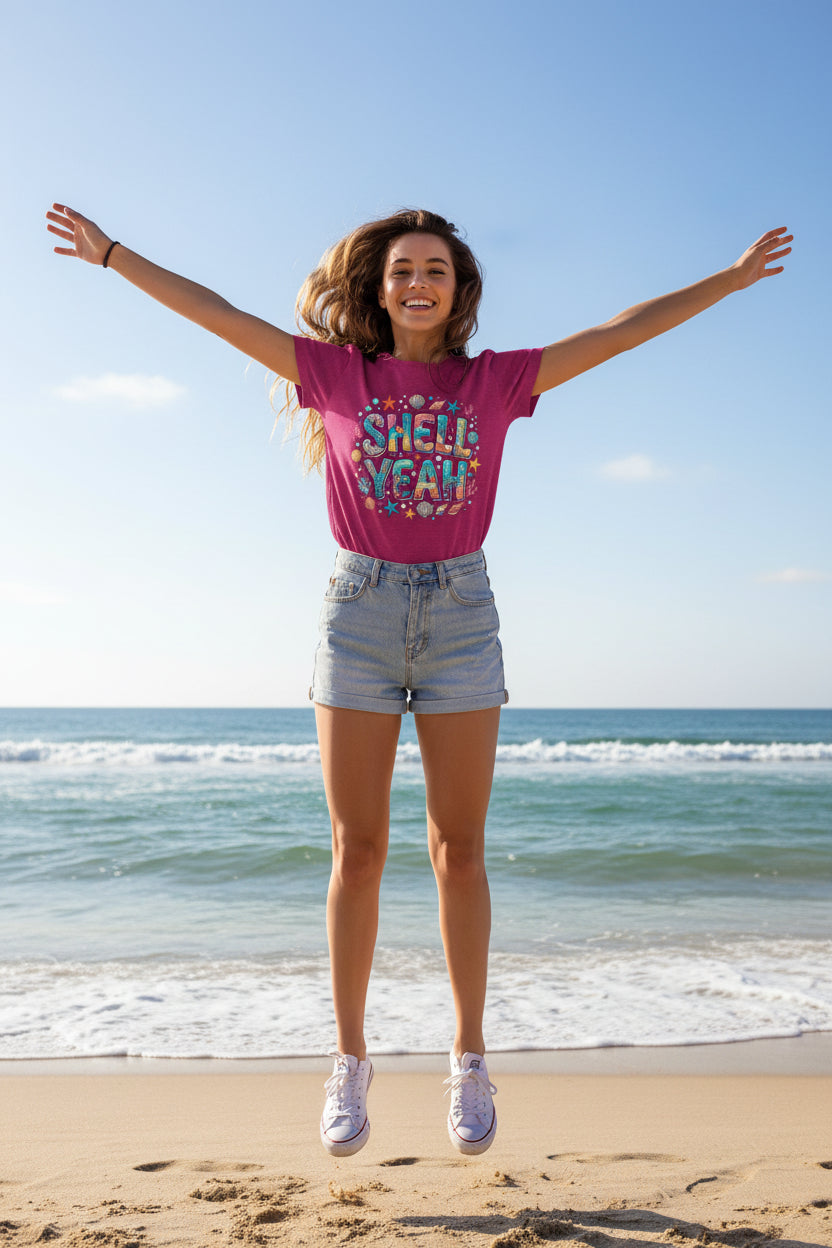Shell Yeah Unisex Softstyle T-Shirt 100% Cotton Graphic