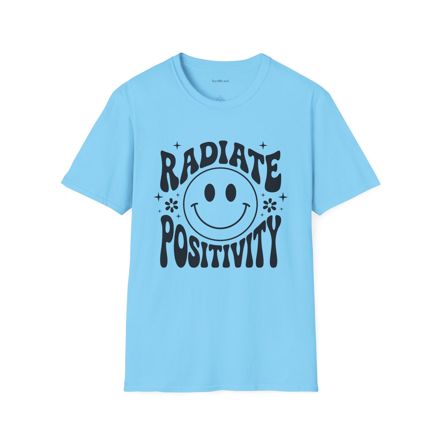 Radiate Positivity :) 02 Unisex Soft Style T-Shirt 100% Cotton Graphic