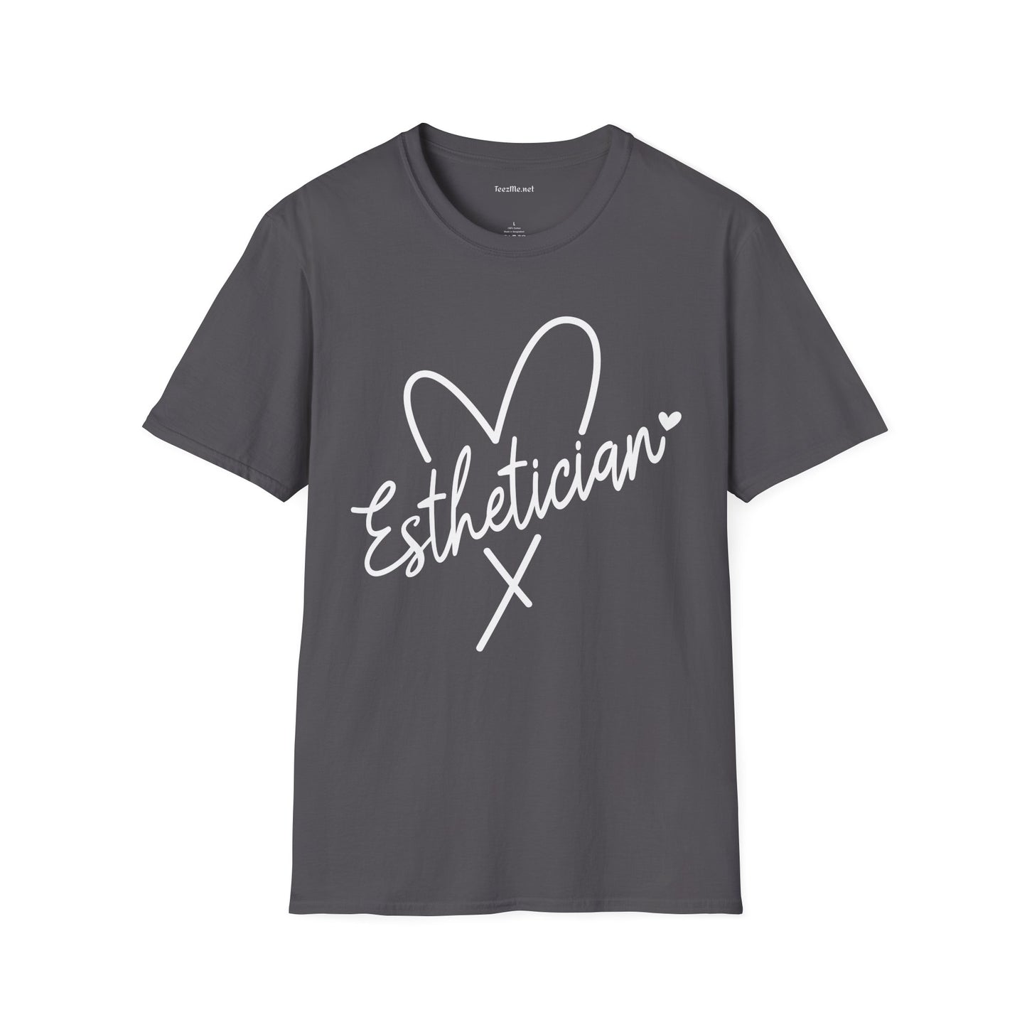 Esthetician with heart 01 Unisex Soft Style T-Shirt 100% Cotton Graphic
