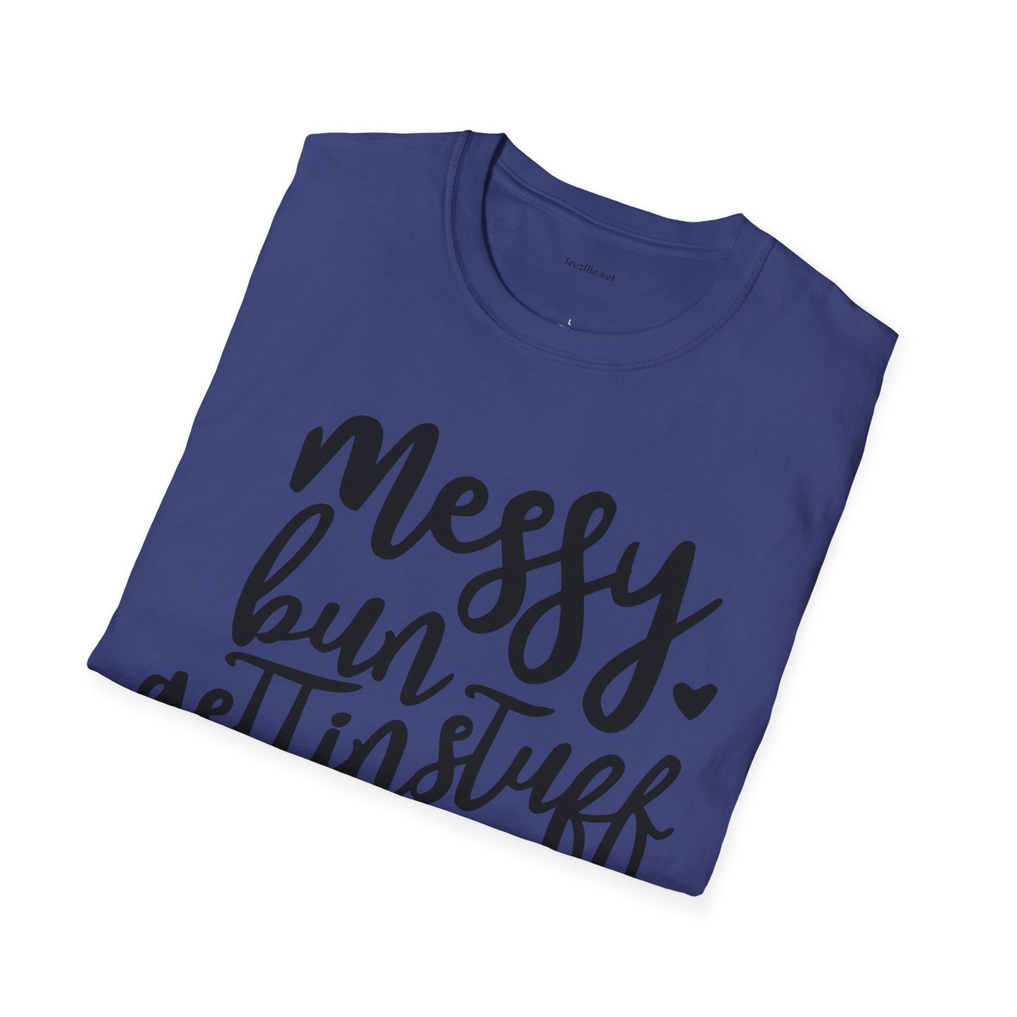 Messy Bun  - Unisex Softstyle T-Shirt 100% Cotton Graphic