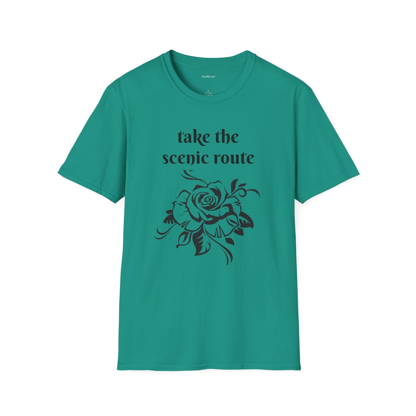 Take the scenic route- Unisex Softstyle T-Shirt 100% Cotton Graphic