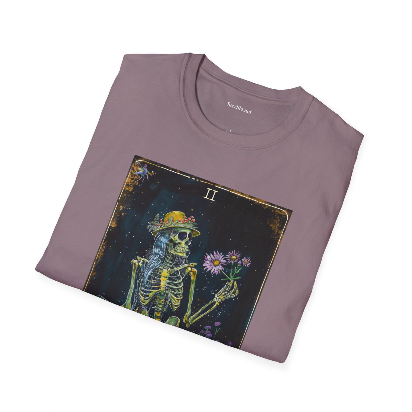 The Hippie Tarot Card Unisex Softstyle T-Shirt 100% Cotton Graphic