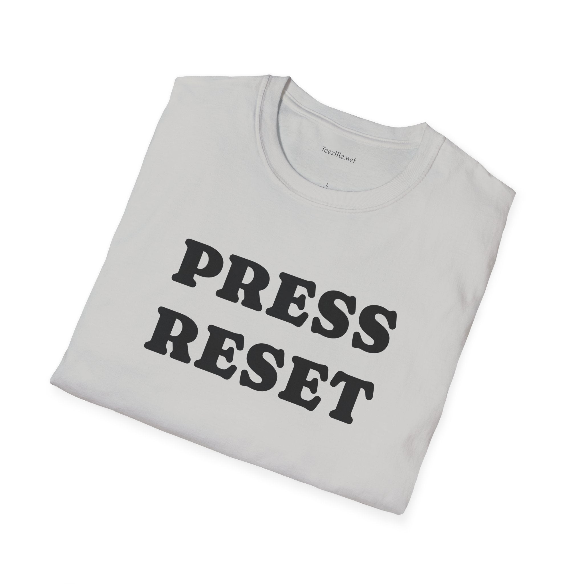 Press Reset - Unisex Softstyle T-Shirt 100% Cotton Graphic