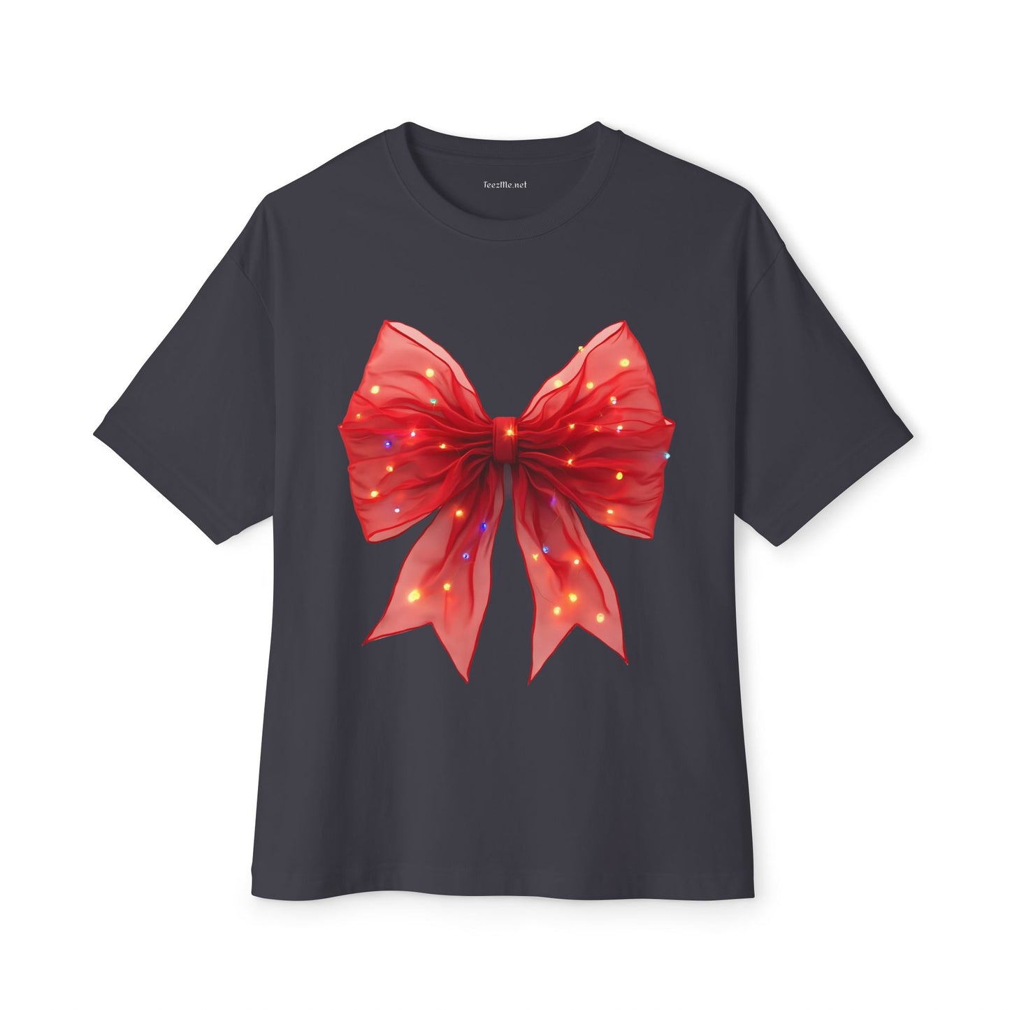 Red Ribbon 02 Unisex Oversized Boxy Tee