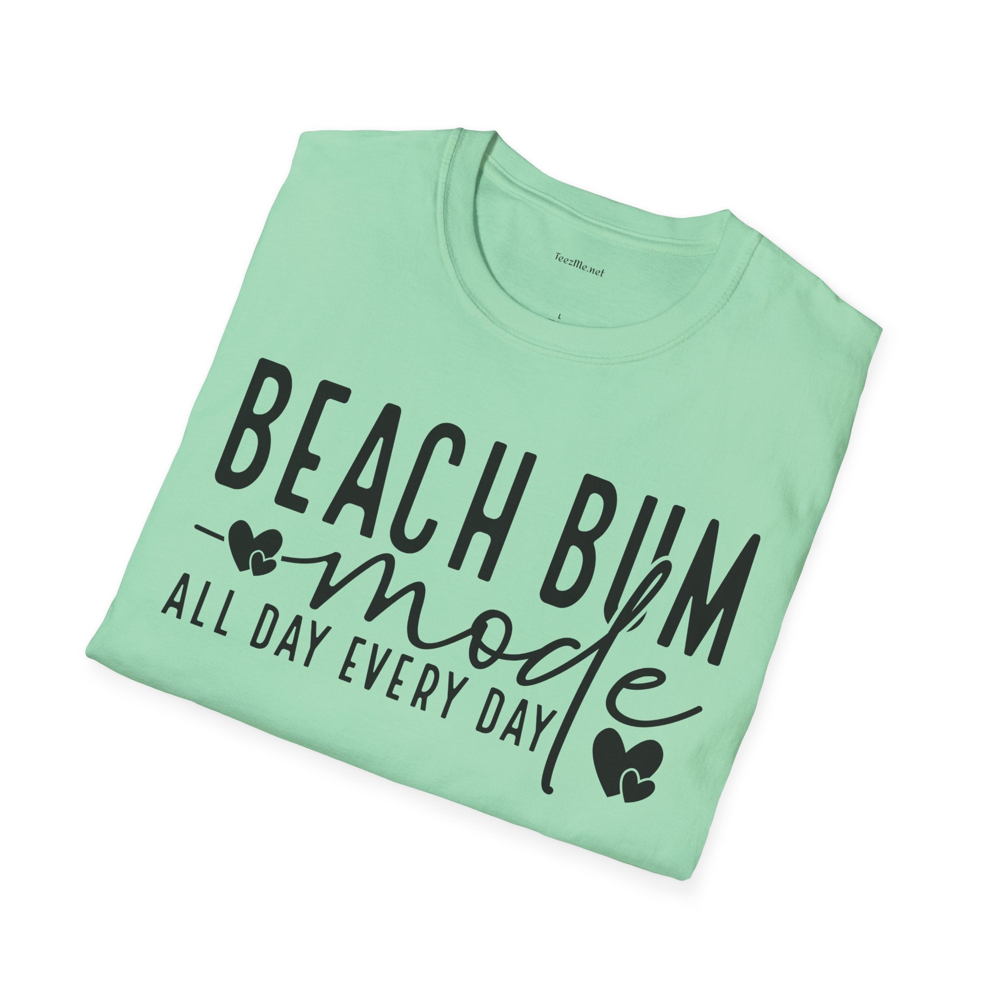 Beach Bum - Unisex Softstyle T-Shirt 100% Cotton Graphic