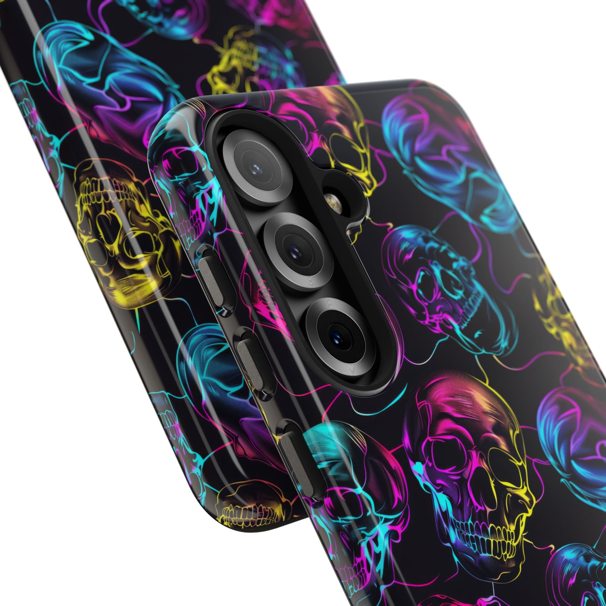 Neon Skull Cell Phone Case Tough Phone Cases