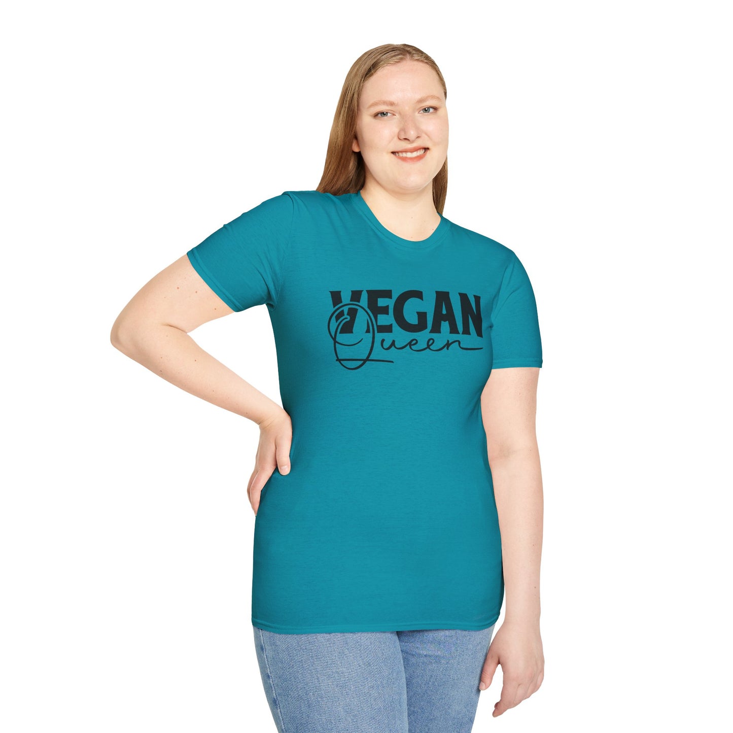 Vegan Queen Unisex Softstyle T-Shirt 100% Cotton Graphic
