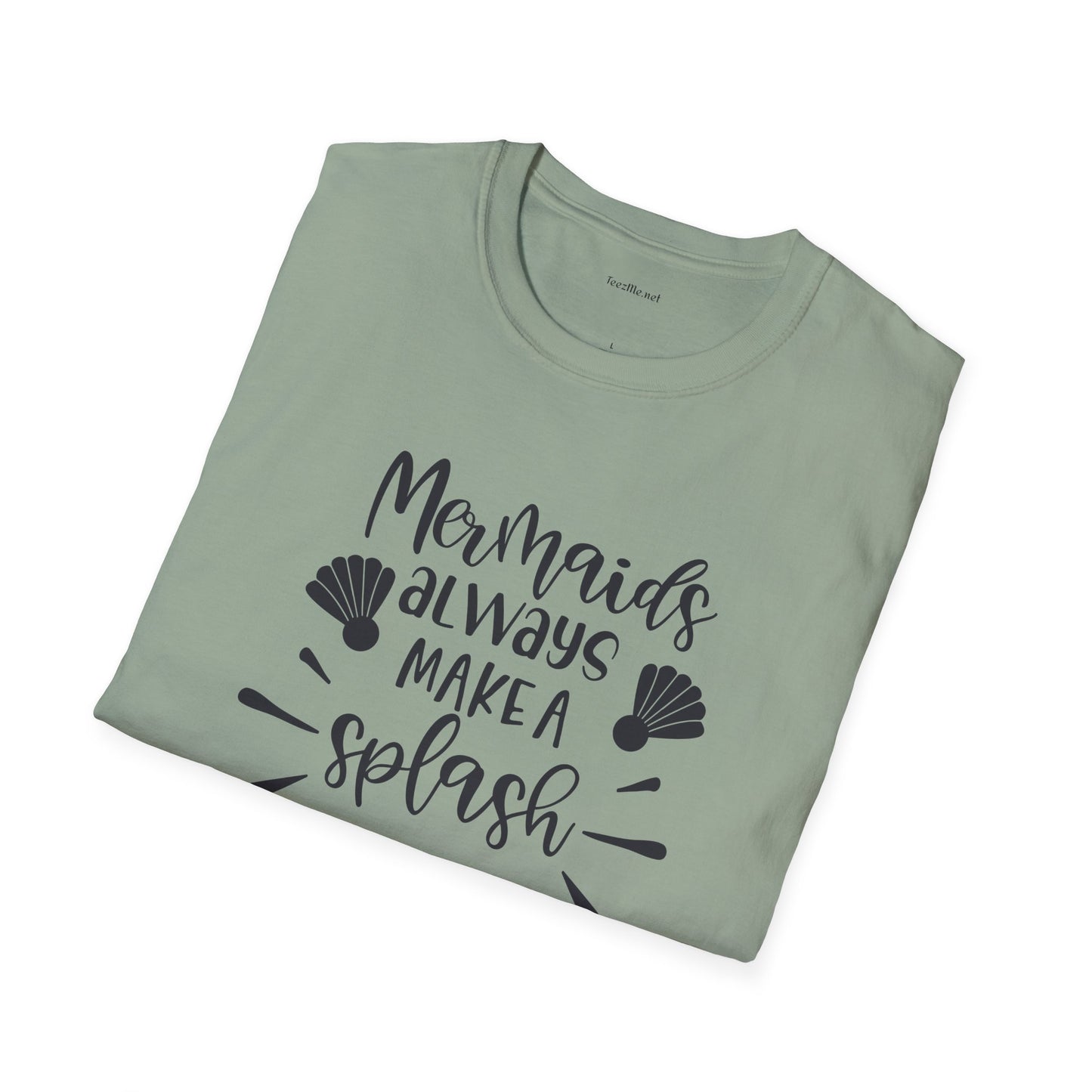 Mermaids make a splash - Unisex Softstyle T-Shirt 100% Cotton Graphic
