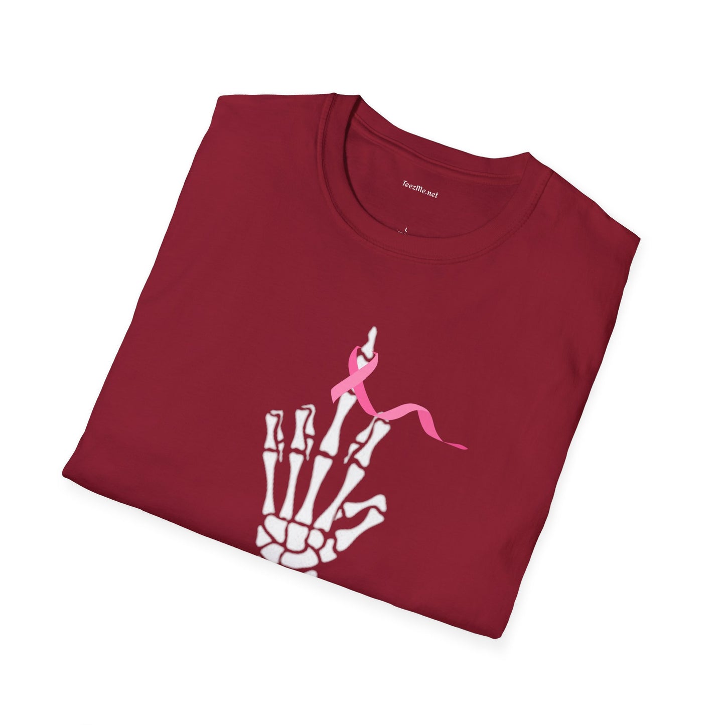 Give Cancer the bird - Unisex Softstyle T-Shirt 100% Cotton Graphic