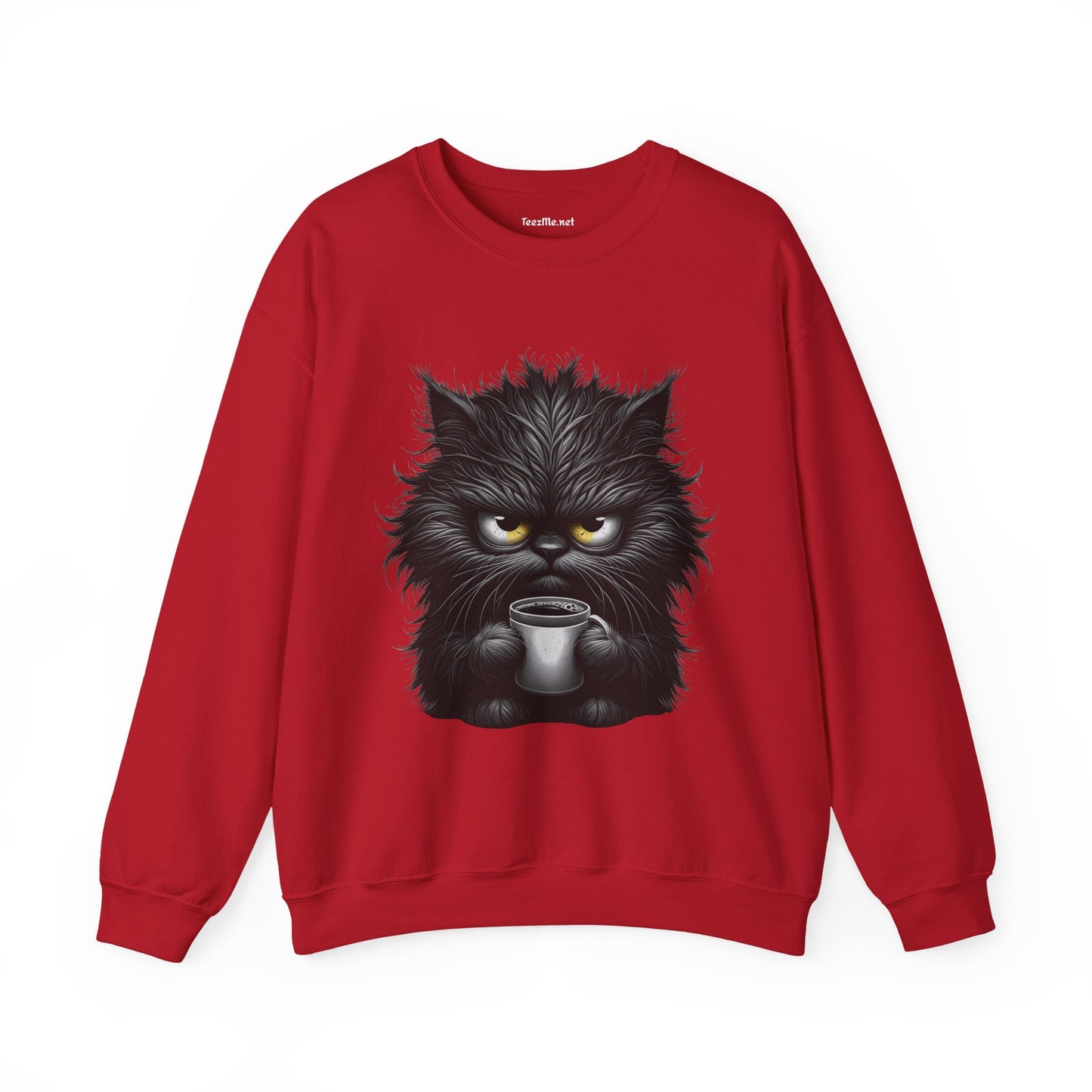Adorable Grumpy Cat Unisex Heavy Blend™ Crewneck Sweatshirt Graphic