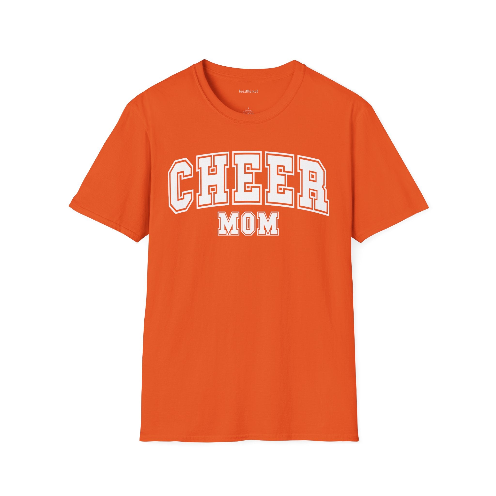 Cheer Mom Unisex Soft Style T-Shirt 100% Cotton Graphic