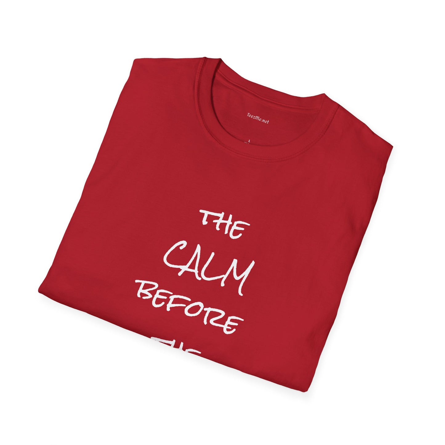 The CALM before the STORM - Unisex Softstyle T-Shirt 100% Cotton Graphic