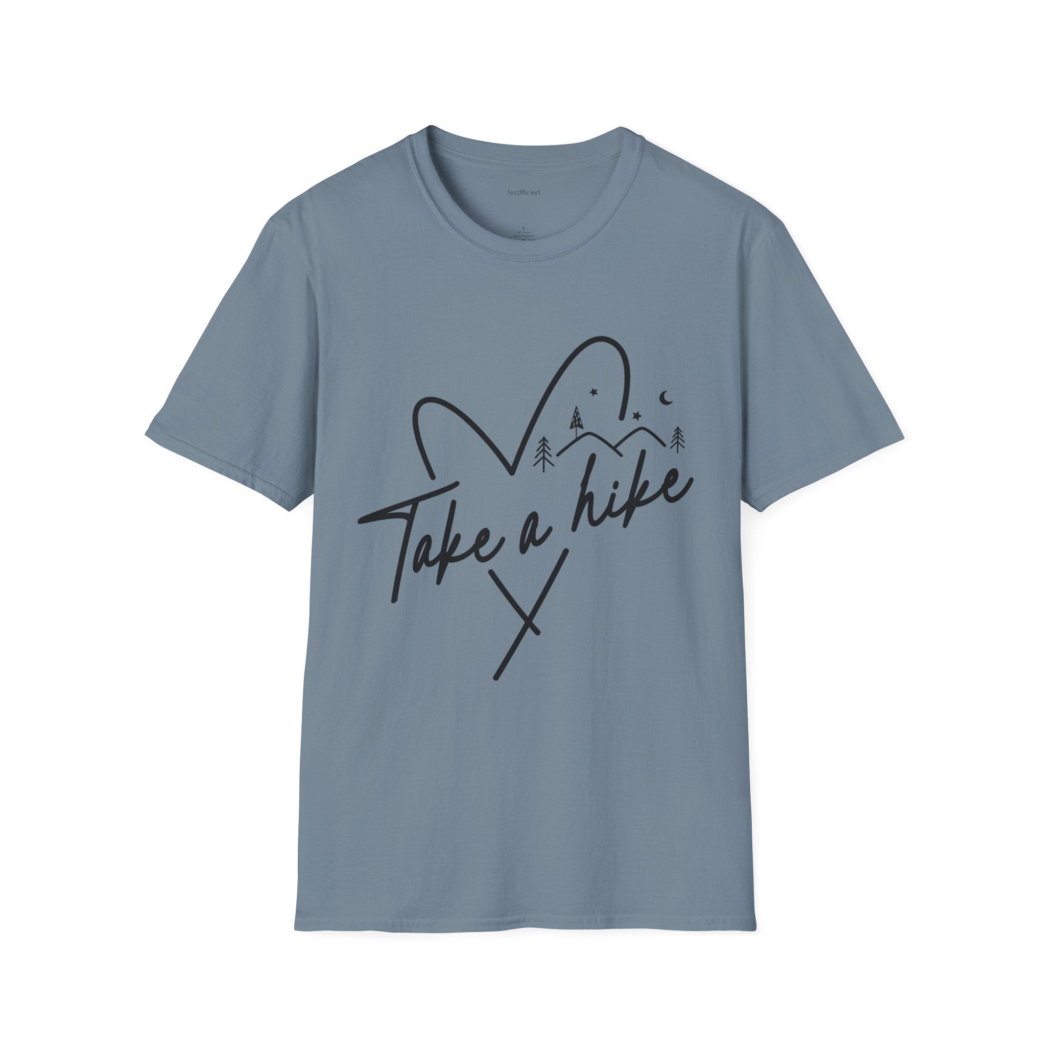Take a Hike (black) - Unisex Softstyle T-Shirt 100% Cotton Graphic