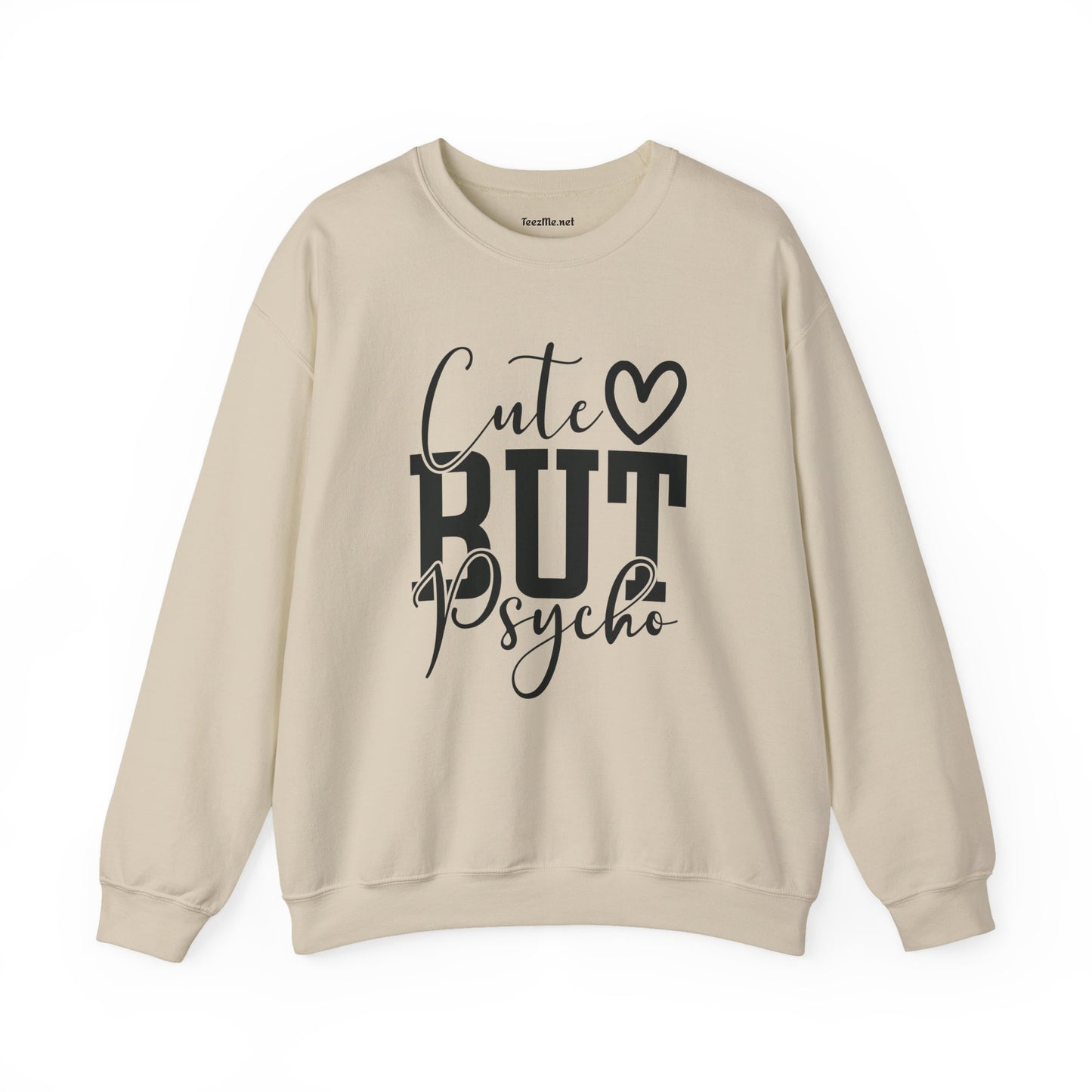 Cute but Psycho Unisex Heavy Blend™ Crewneck Sweatshirt Inspirational