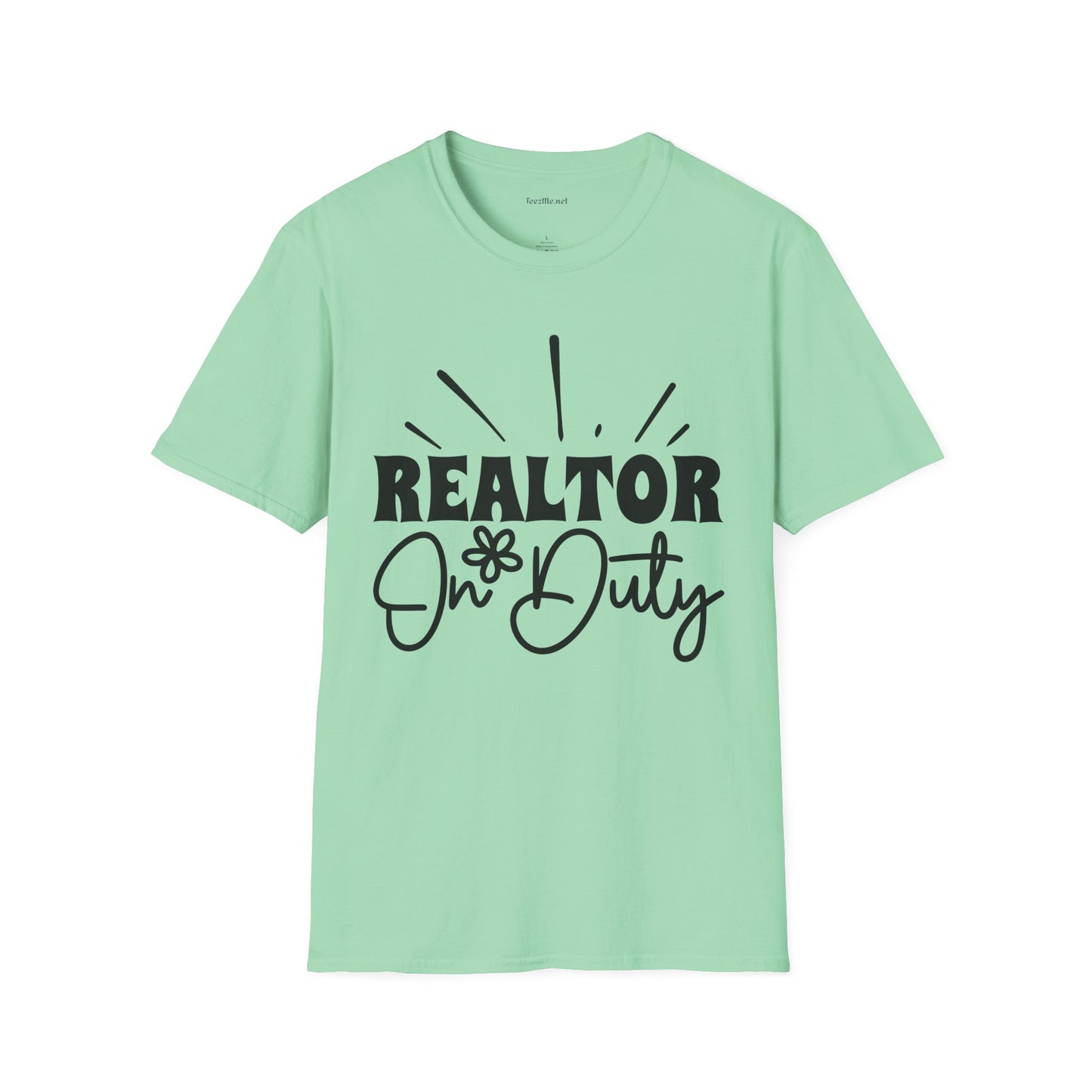REALTOR On Duty Unisex Soft Style T-Shirt 100% Cotton Graphic